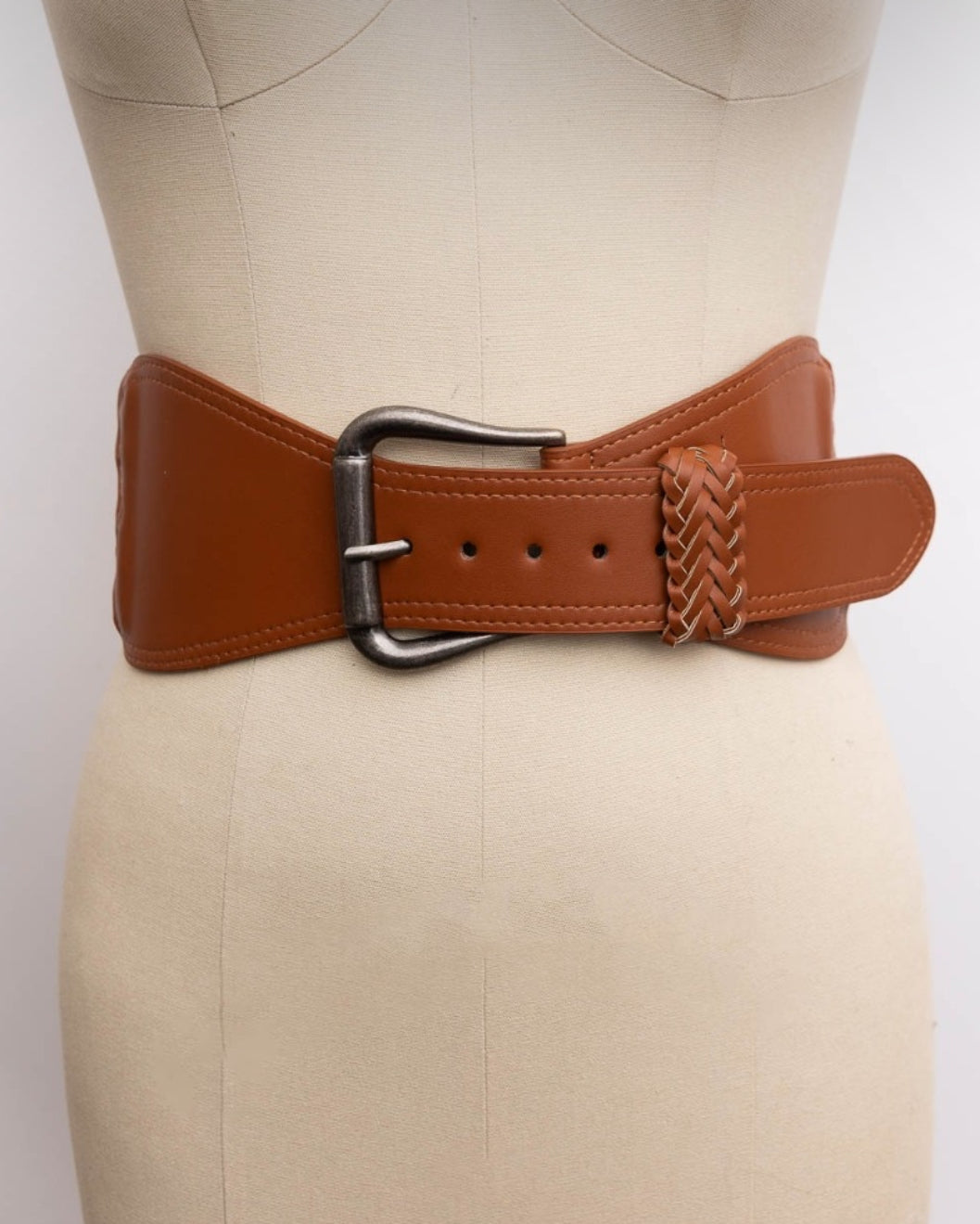 Wide Braided Belt