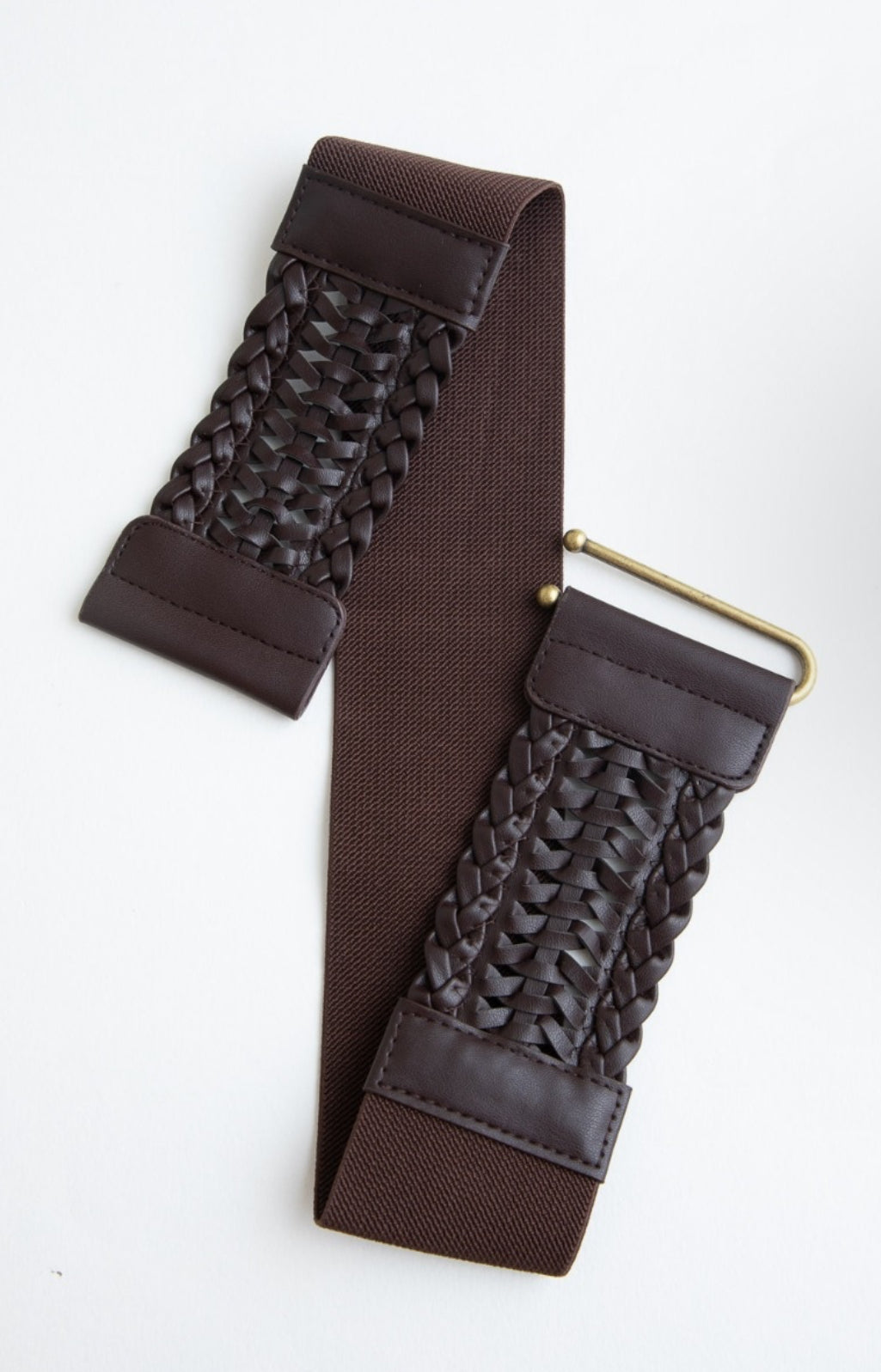Elastic Belt with Braided Front
