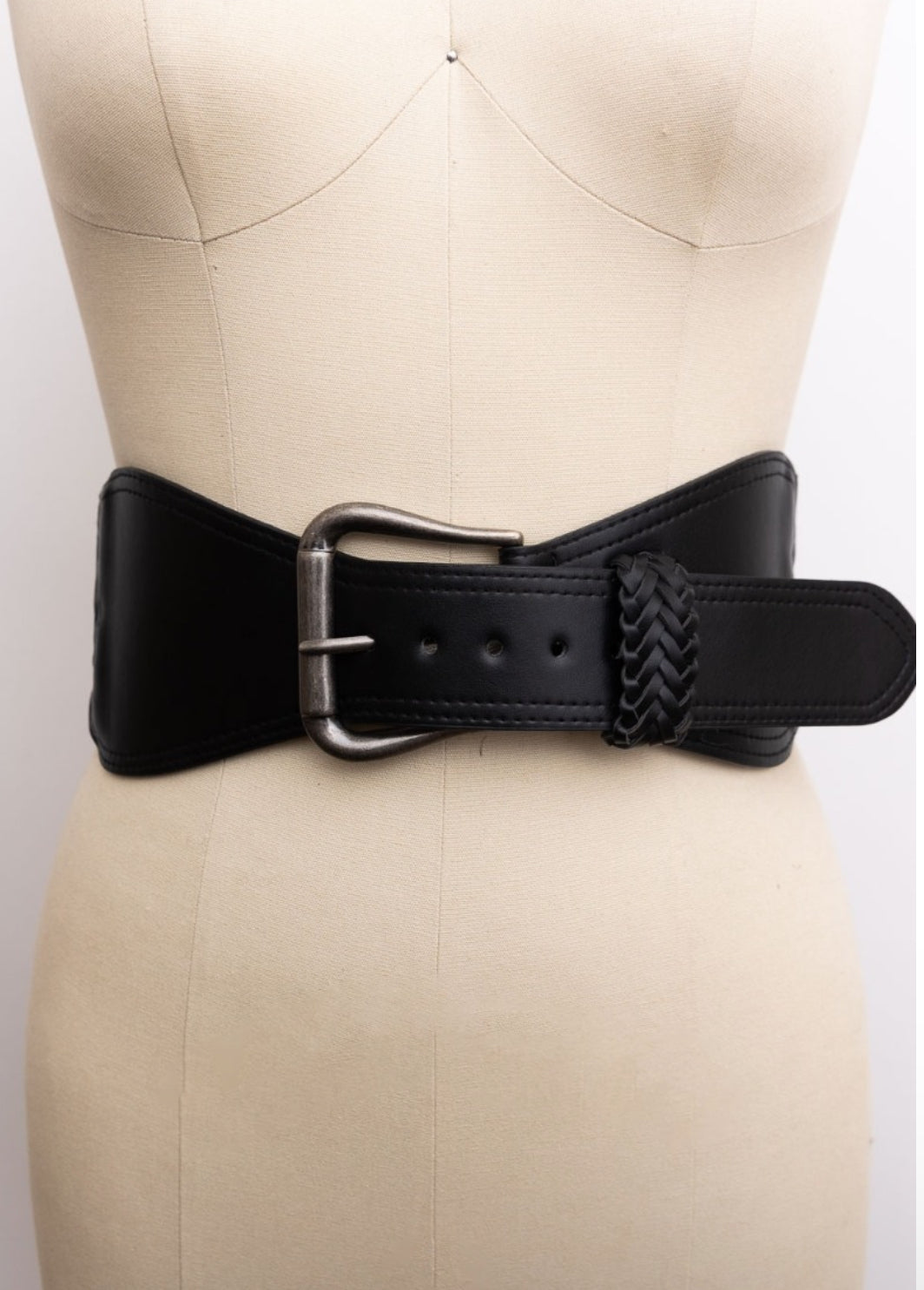 Wide Braided Belt