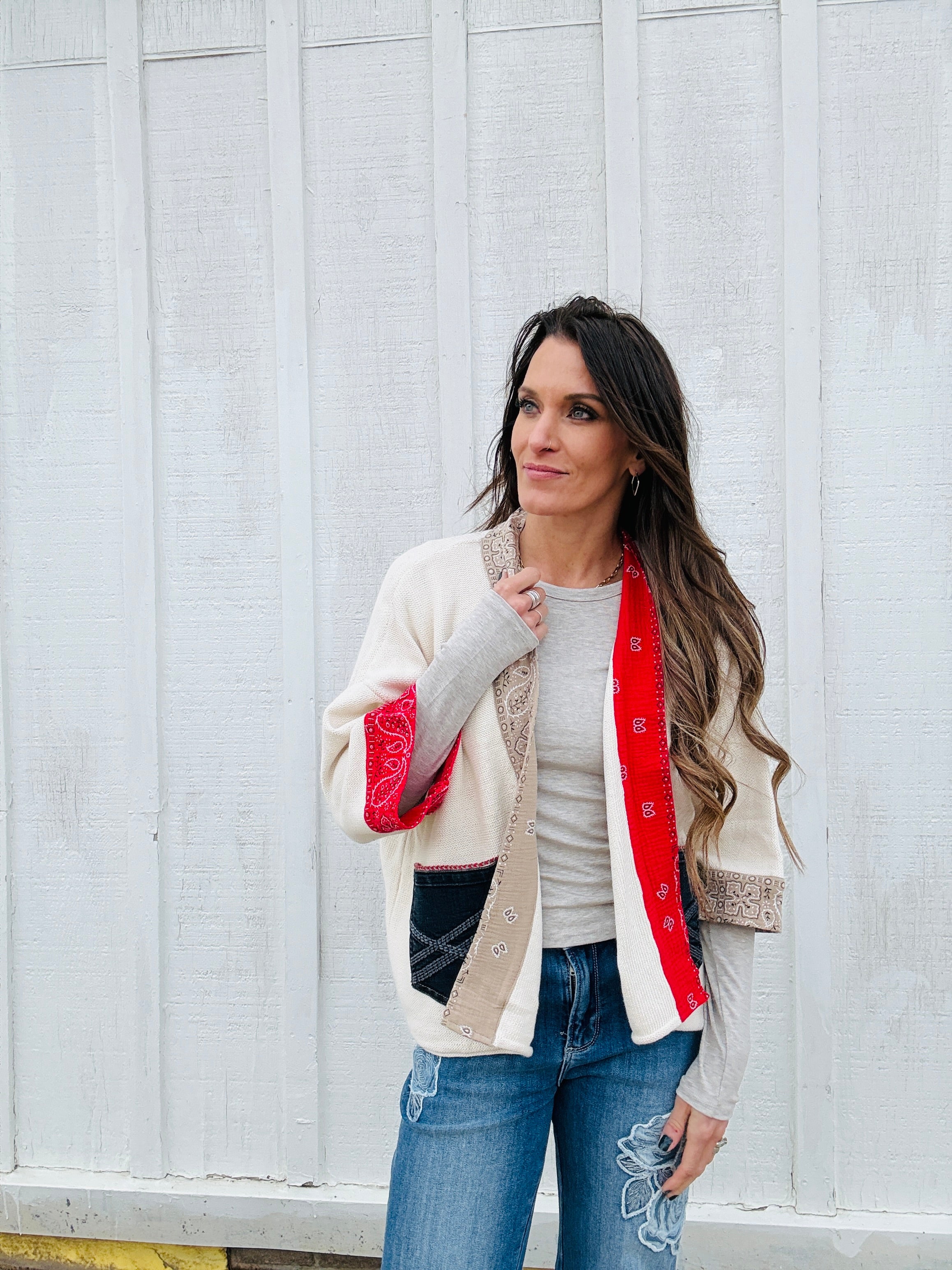 Shannon Passero Bandana Cardigan