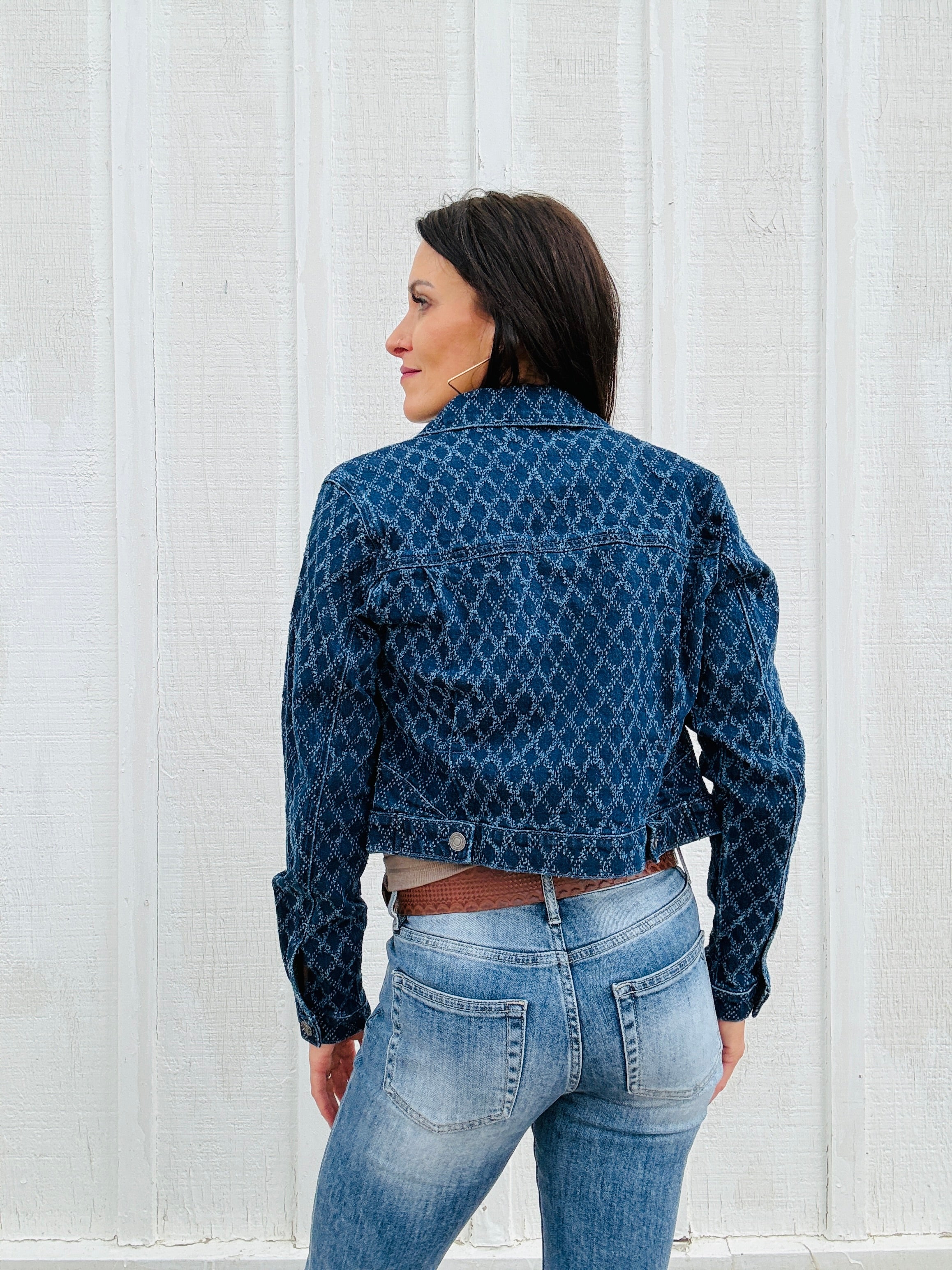 ELAN Jacquard Denim Jacket