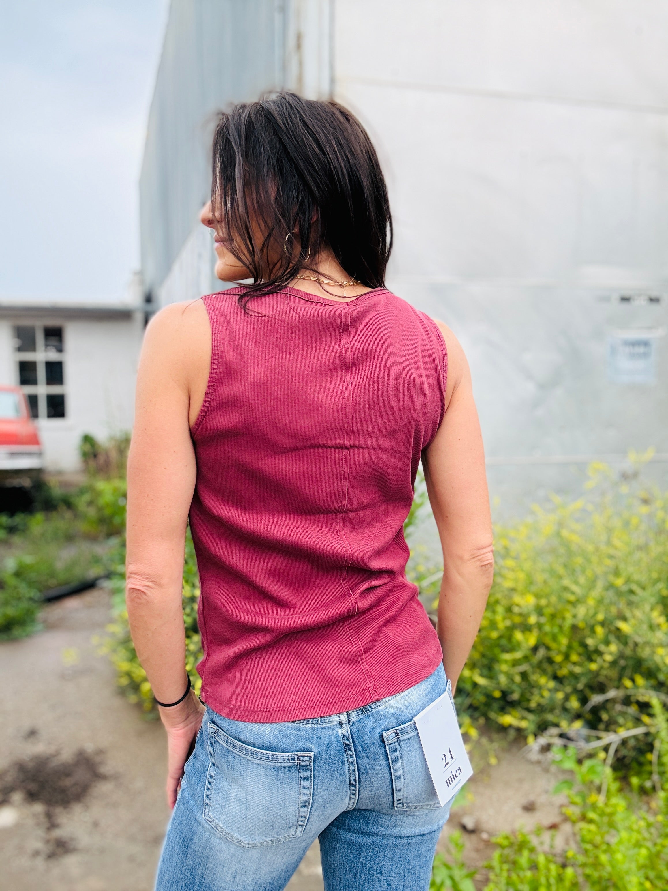 Dylan Rowan Rib Henley Tank