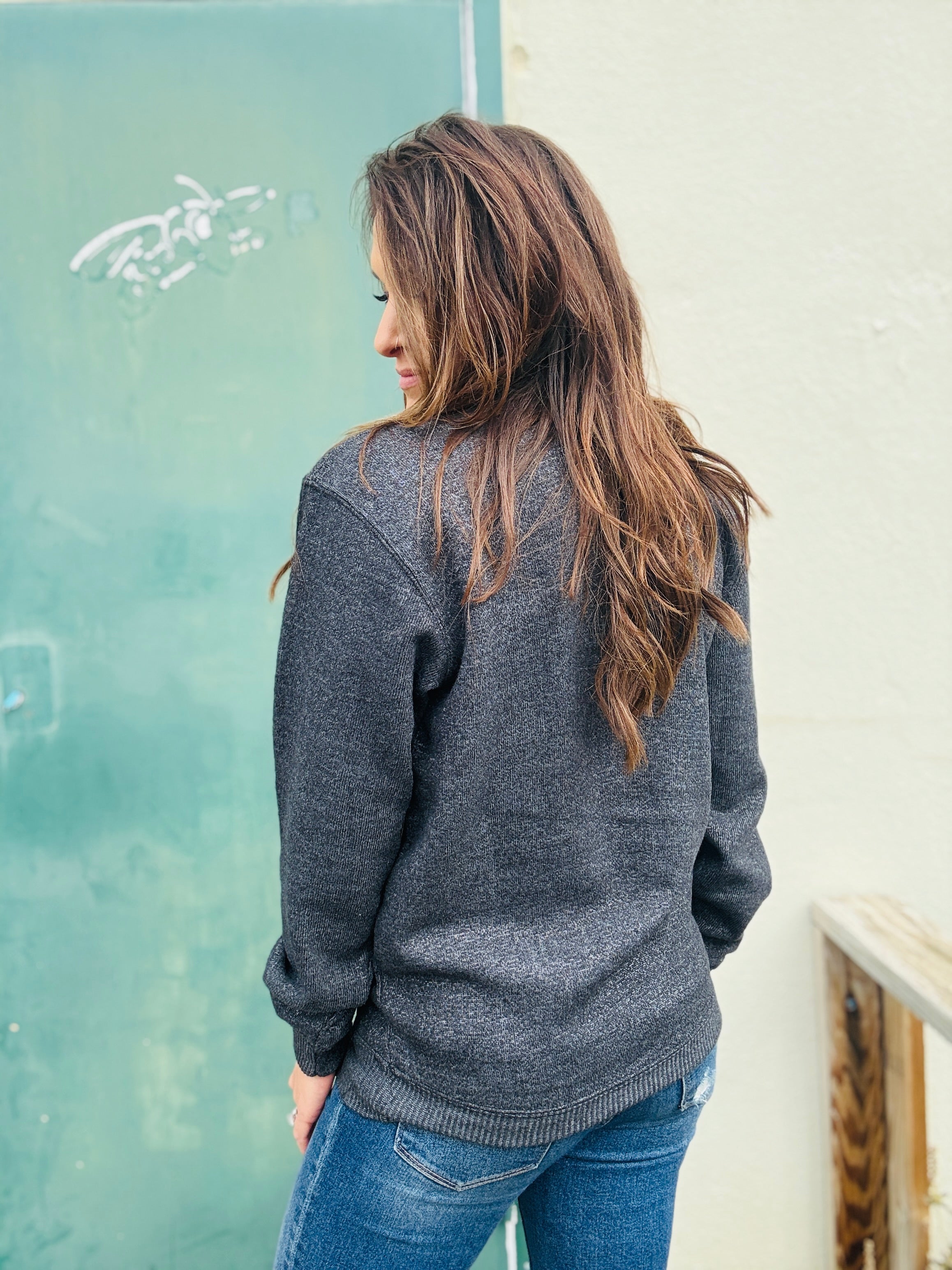 Whiskey Knit Sweatshirt