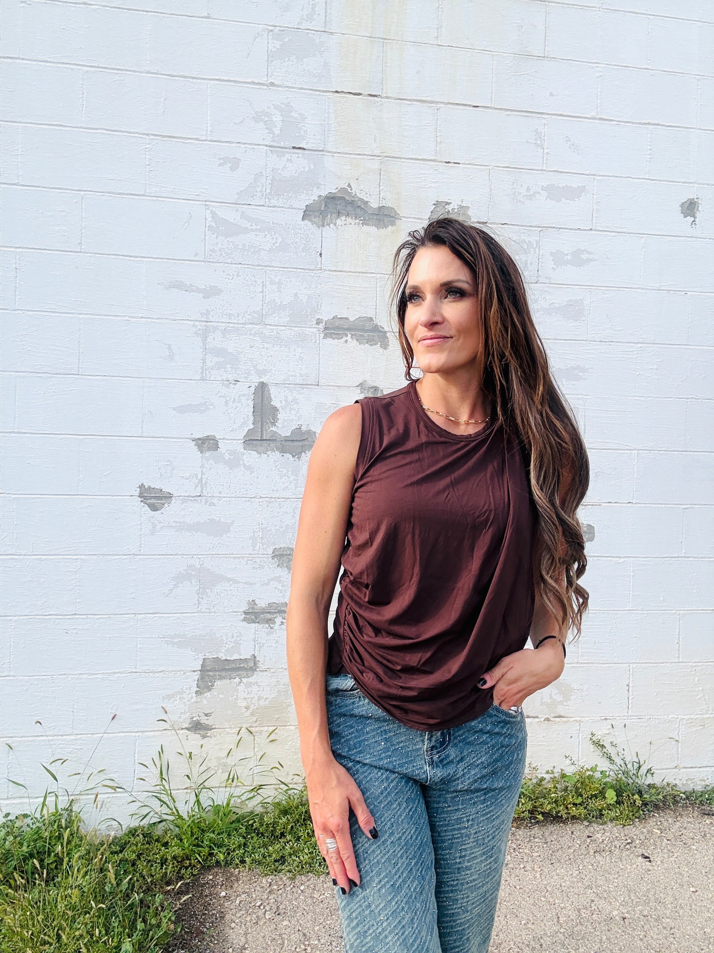 ELAN Drapey Tank Top