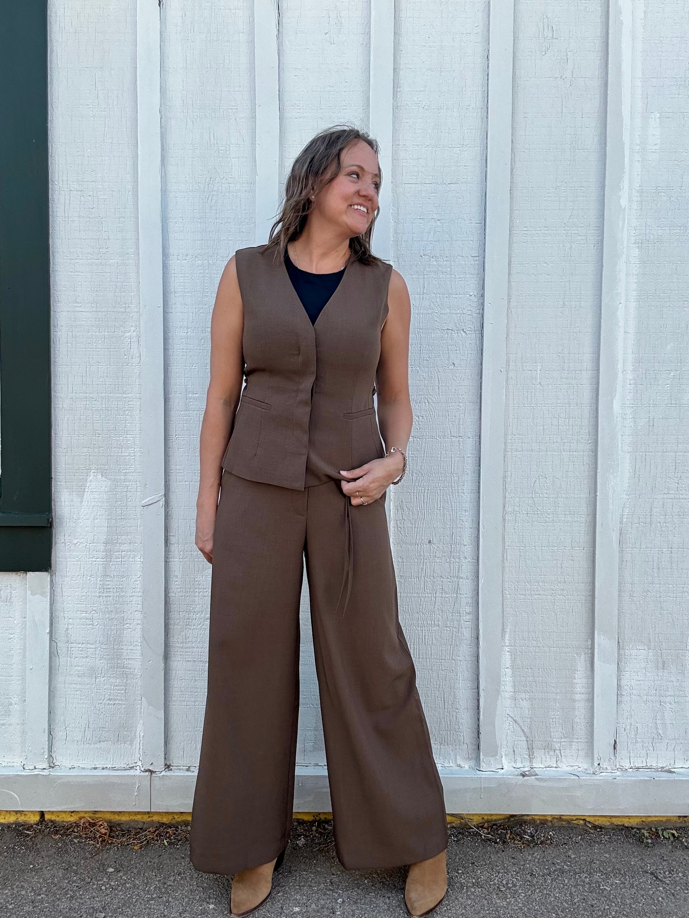 Princess Peplum Tie Vest