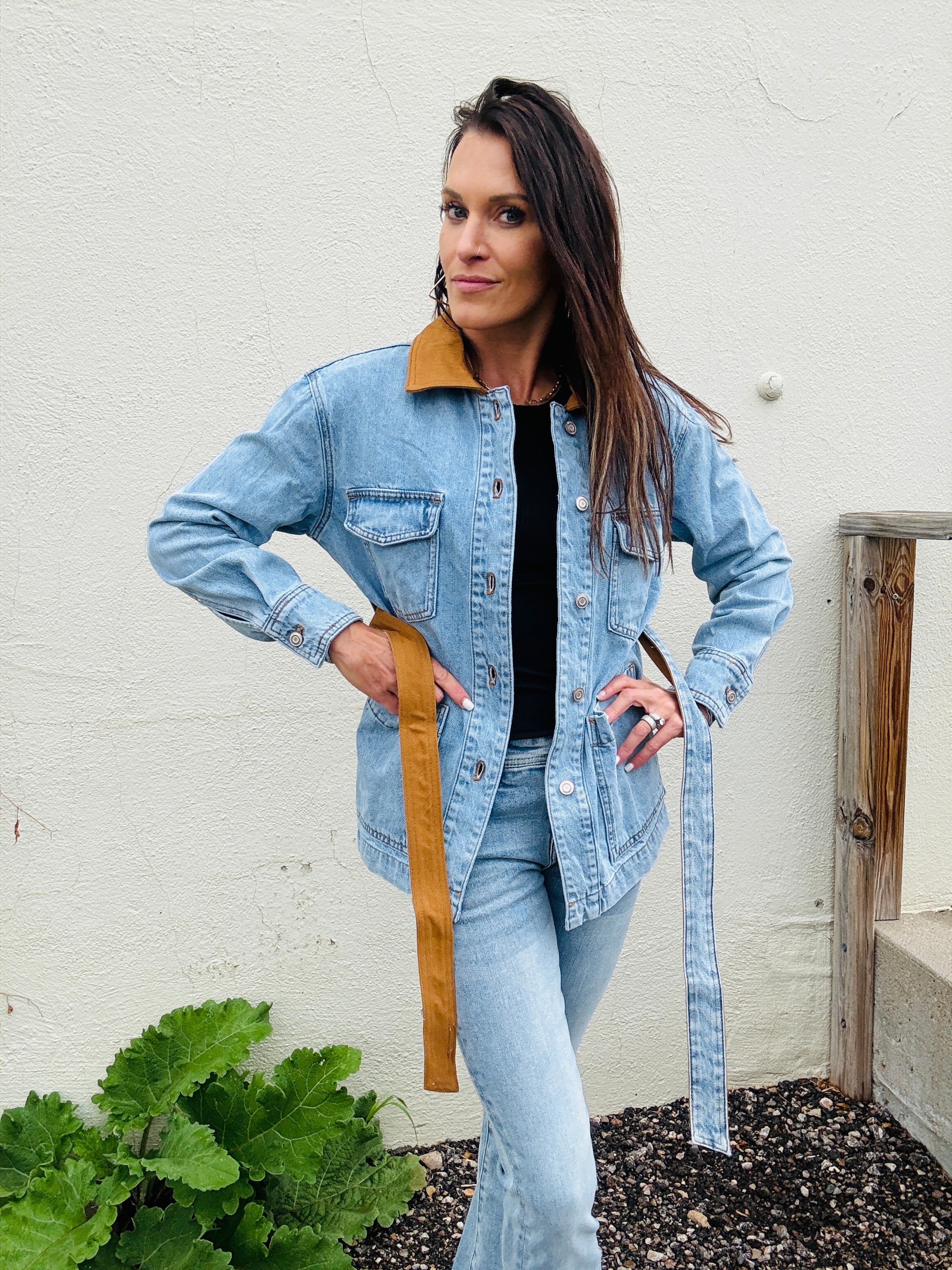 Elan Tie Waist Barn Jacket