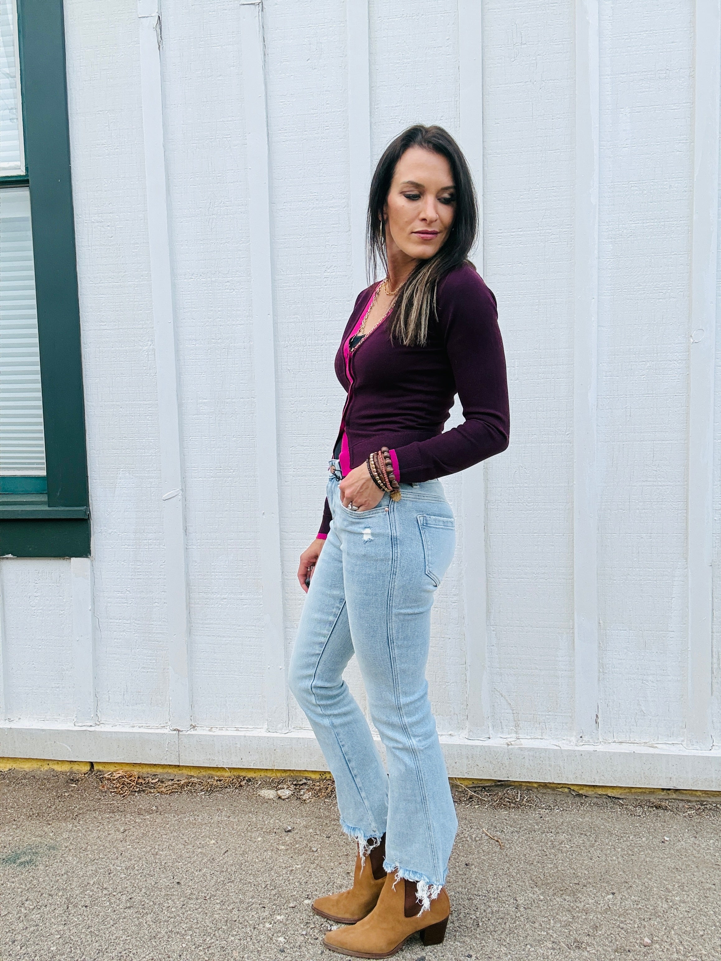 MICA HIGH RISE CROP FLARE
