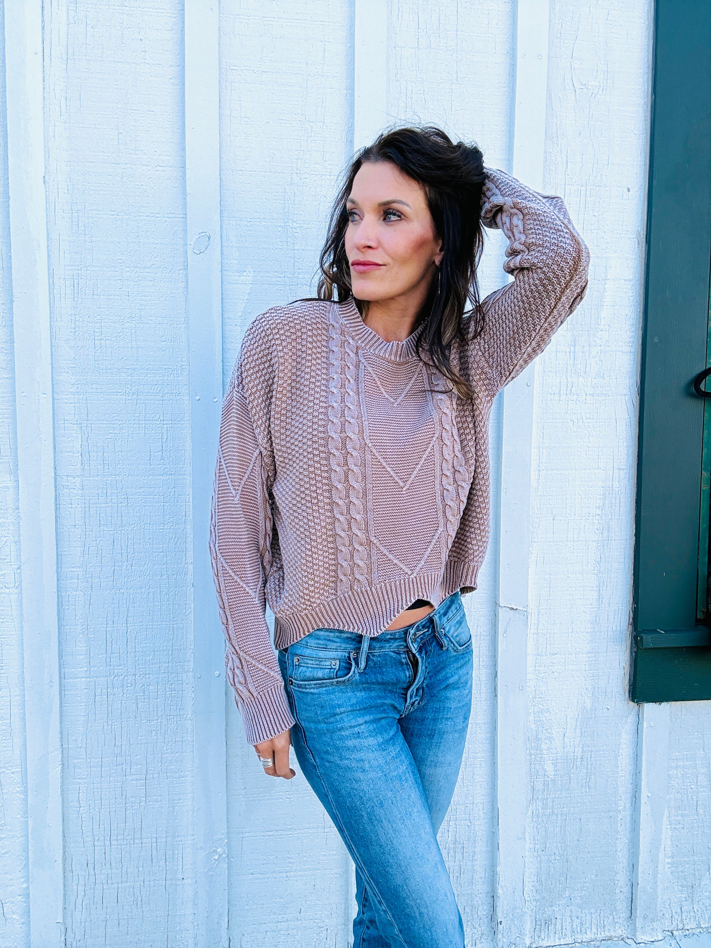 Verity Textured Knit Sweater