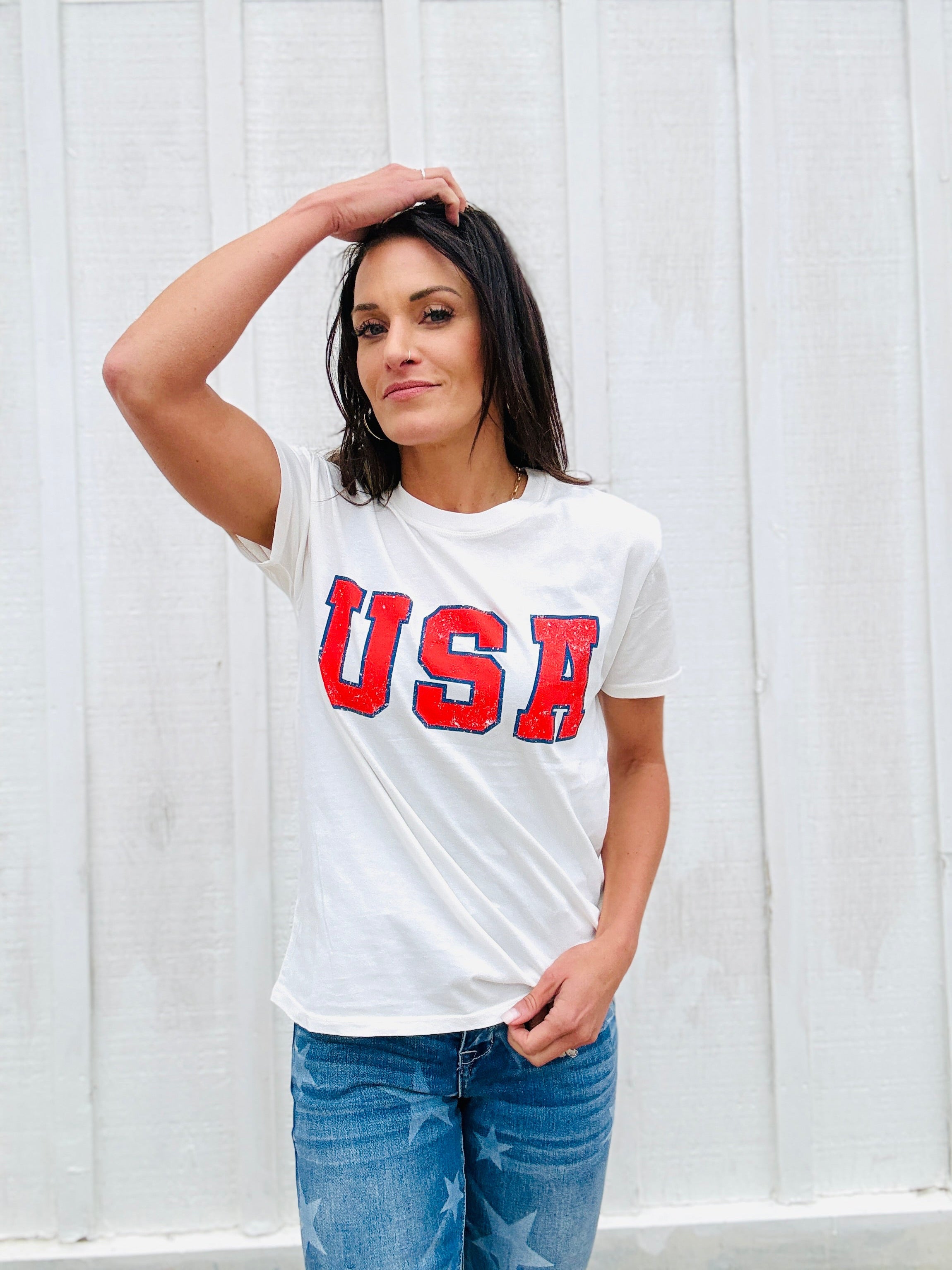 Z Supply USA Boyfriend Tee