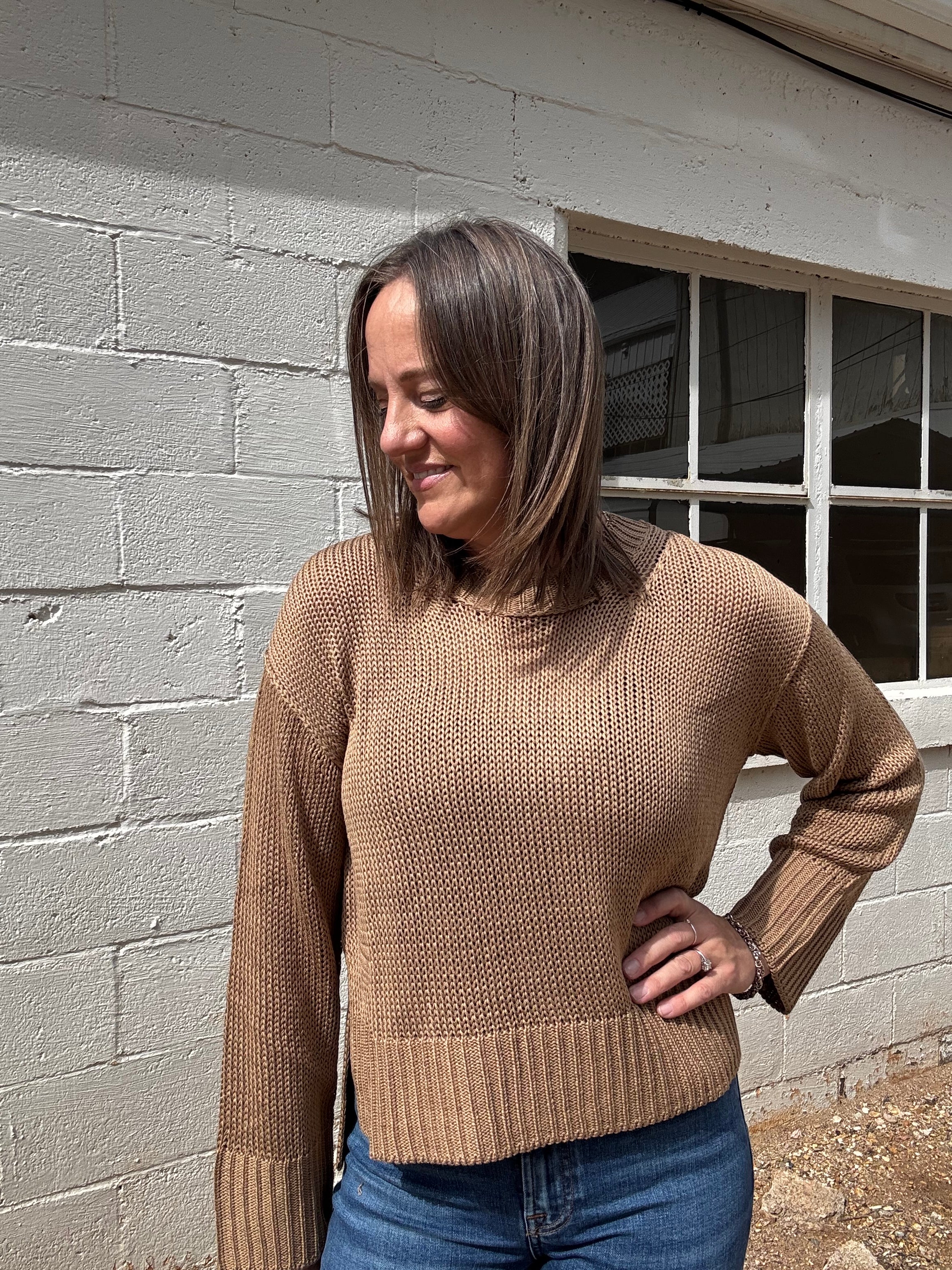 ELAN Margot Ribbed Sweater
