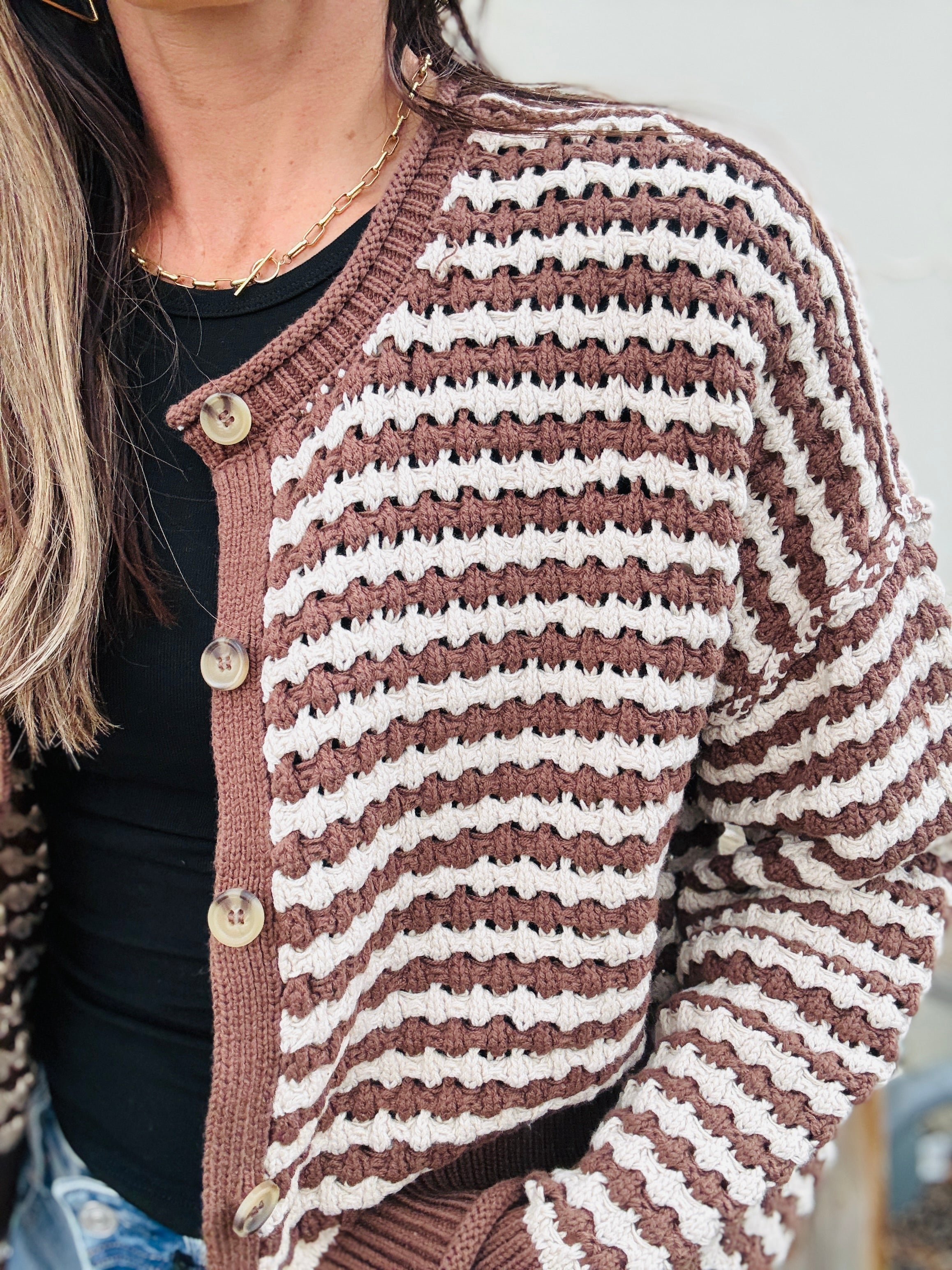 Autumn Striped Cardigan