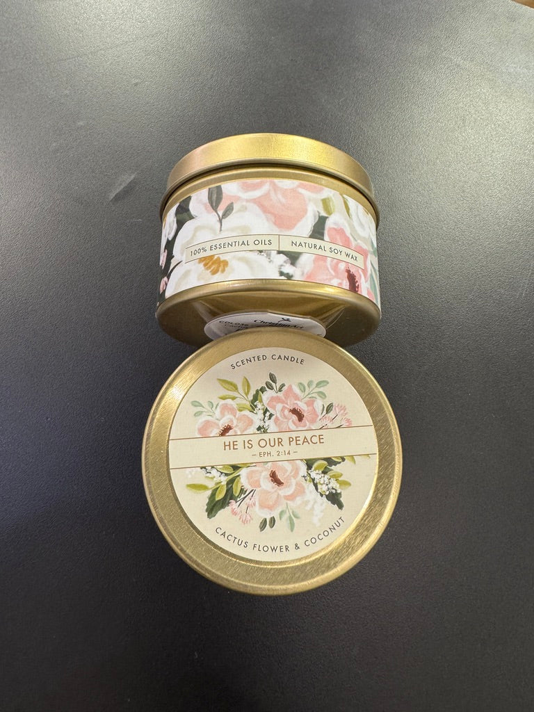 Faith Tin Candle