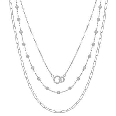 Interlock Layered Necklace