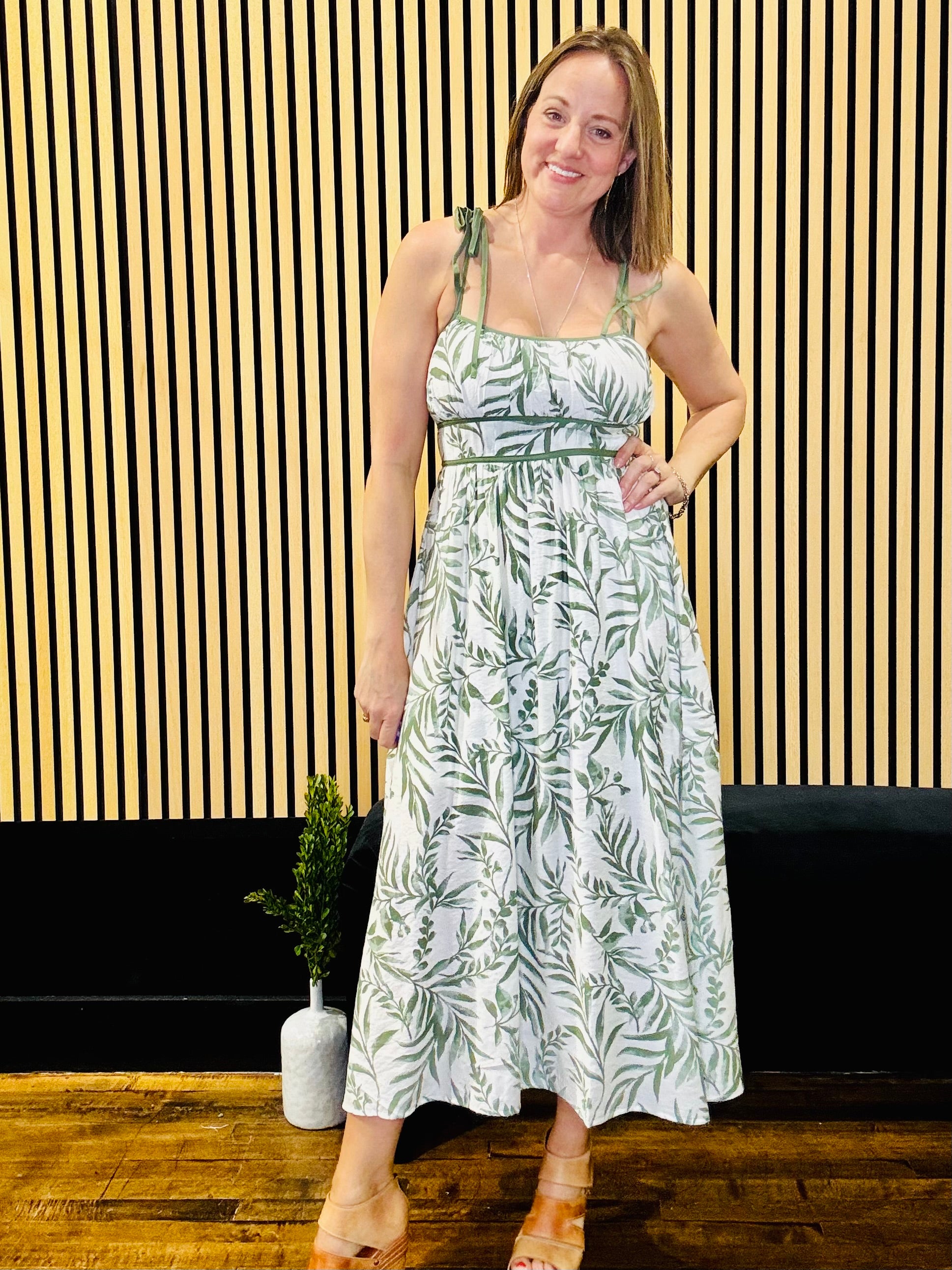 Tropical Midi Dress