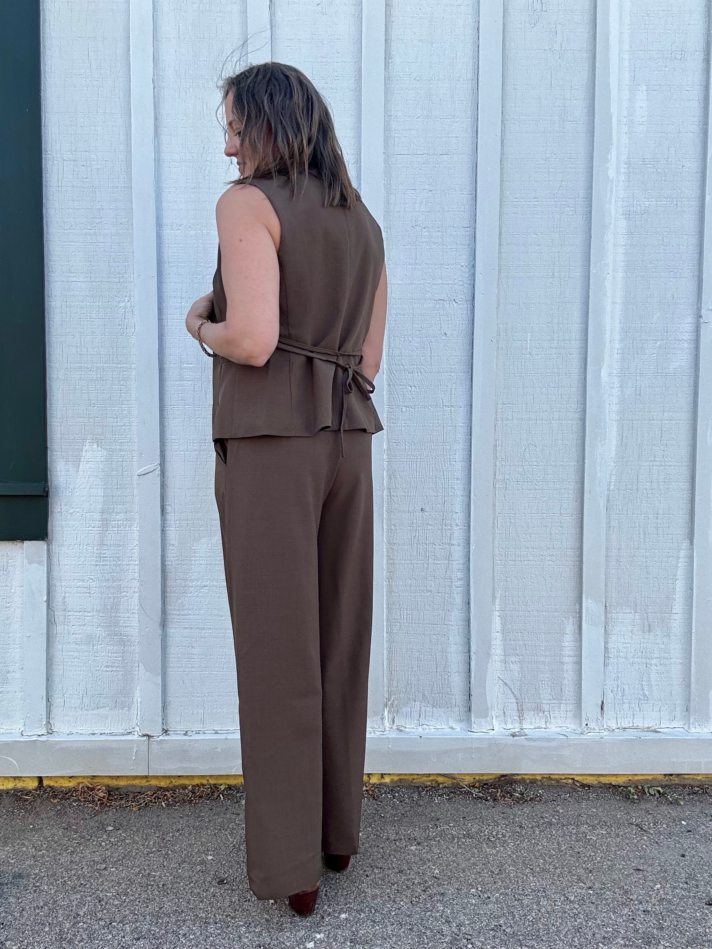 Princess Peplum Tie Vest