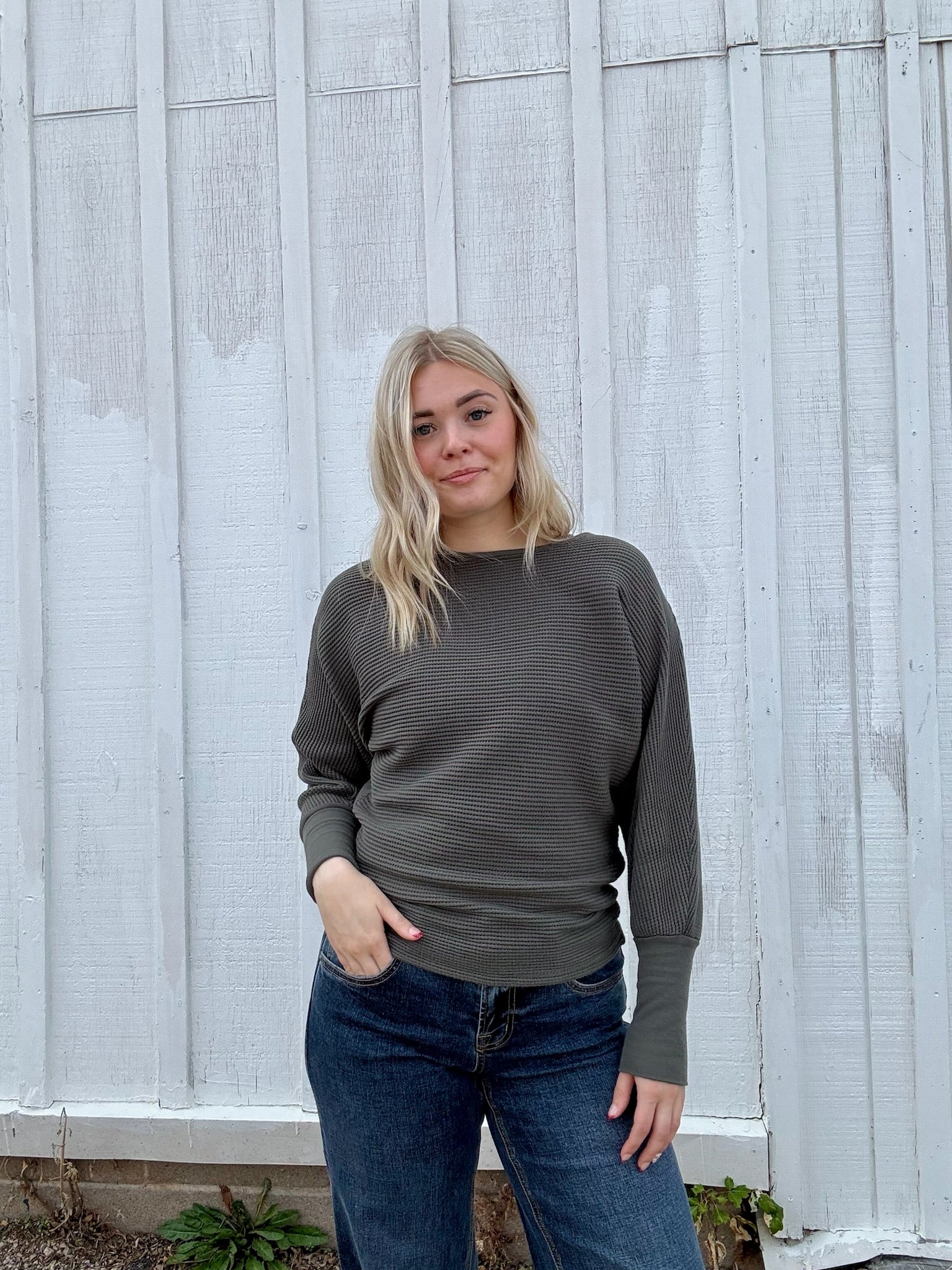 Dylan Andie Waffle Top