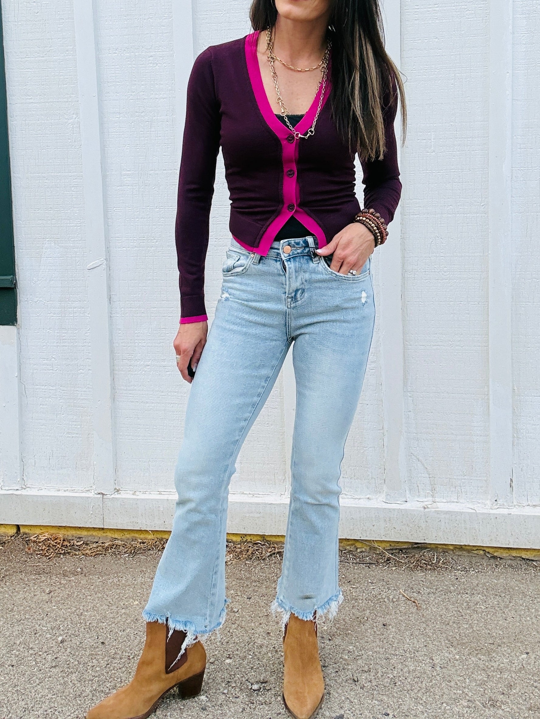 MICA HIGH RISE CROP FLARE