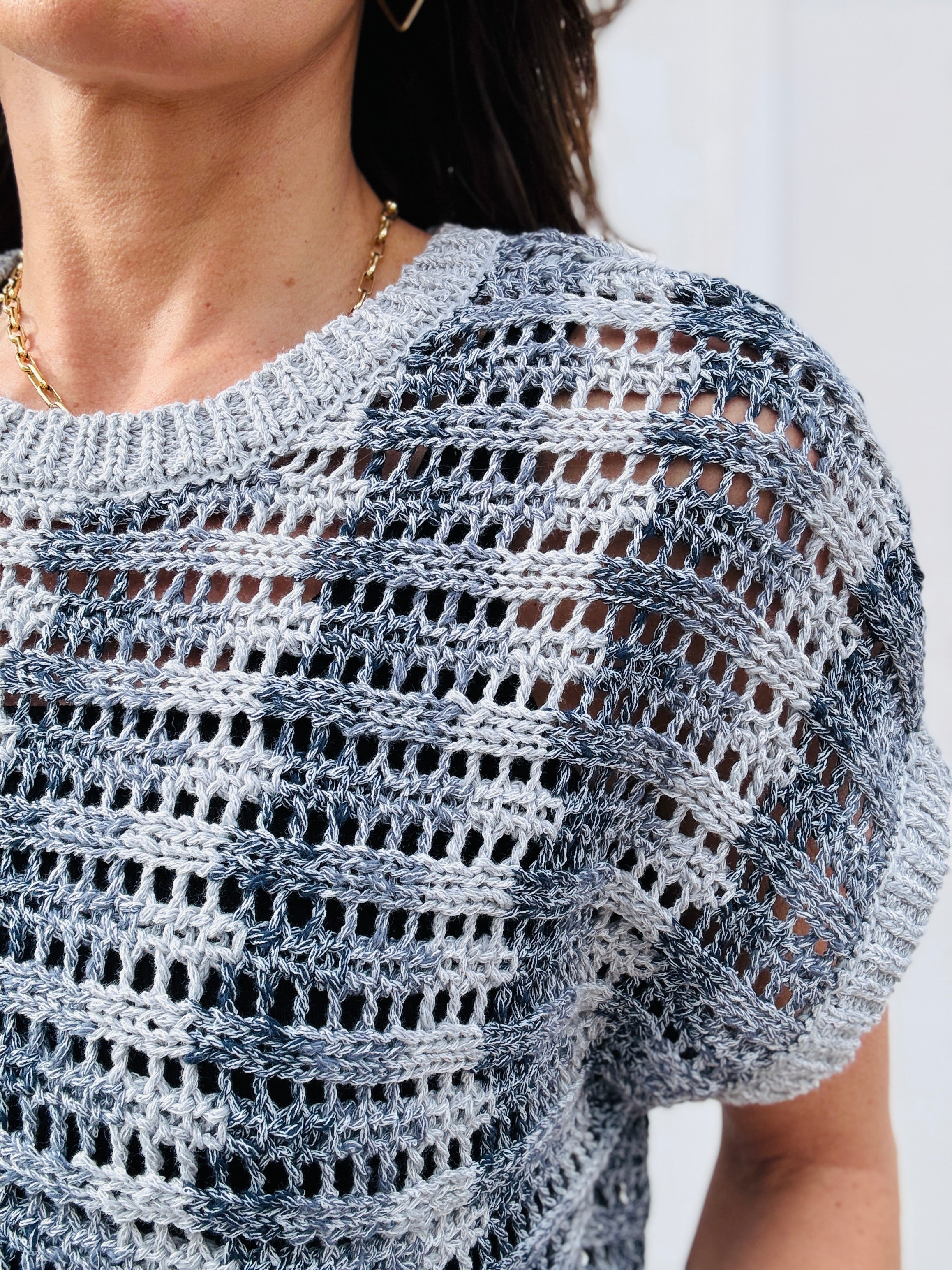 Z Supply Ballast Crochet Sweater
