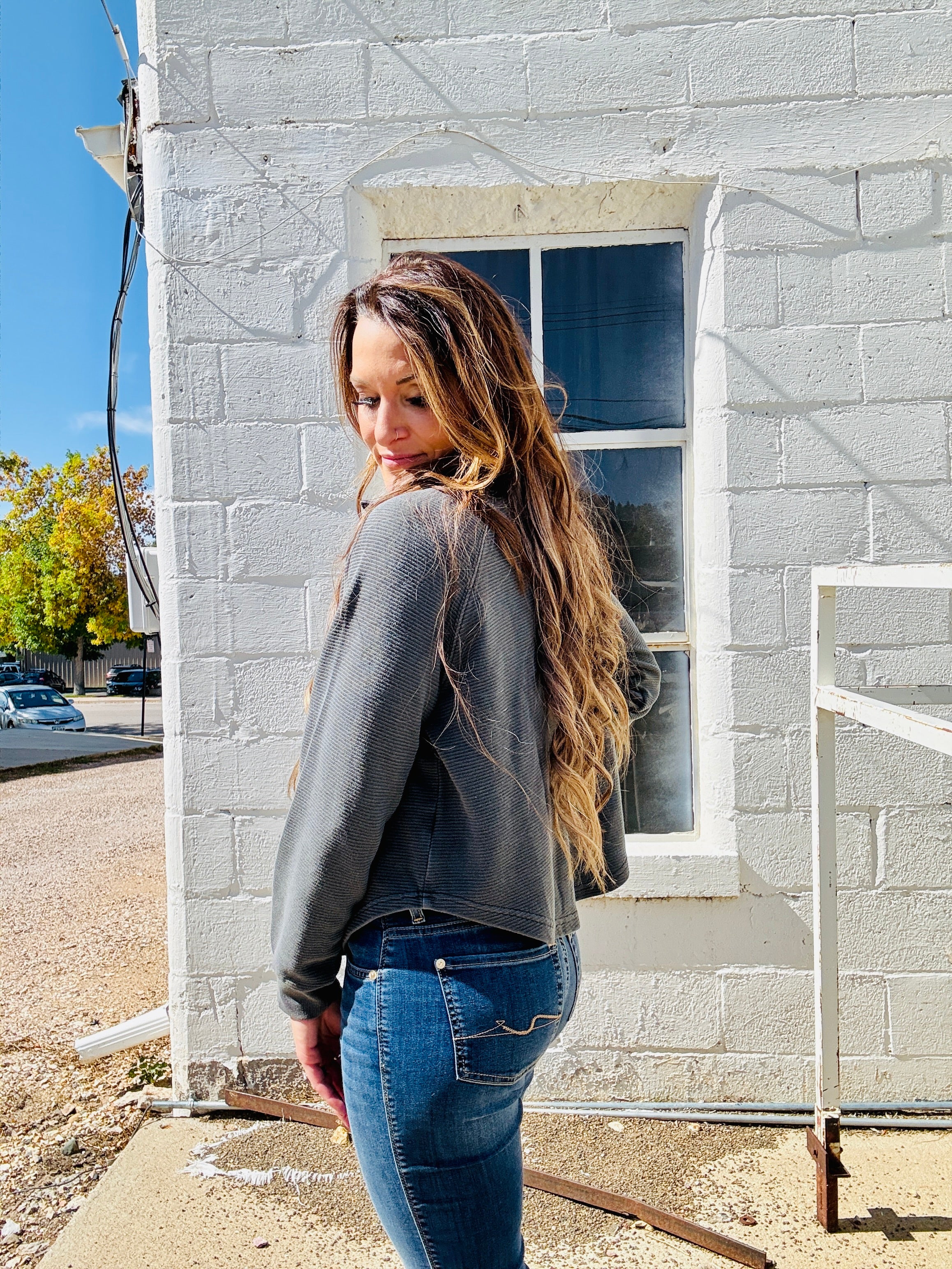 Half Snap Collared Pullover