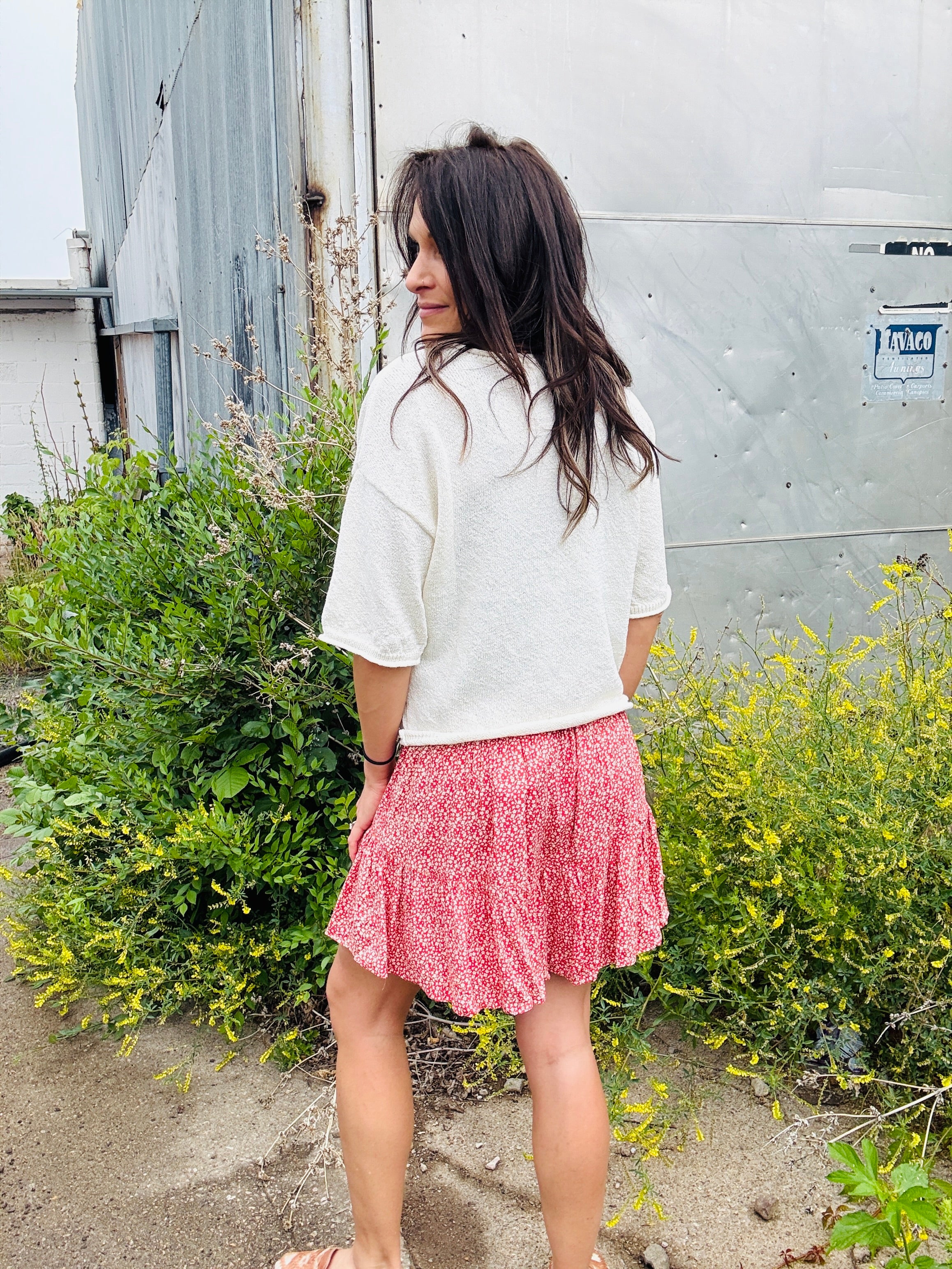Ditsy Printed Skort