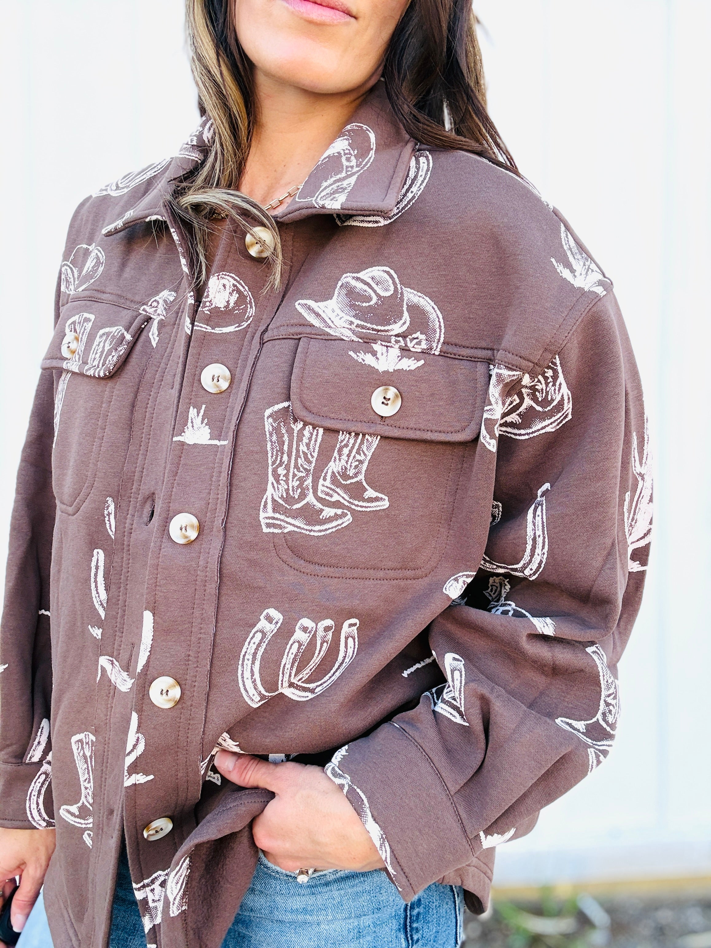 Cody Western Print Shacket