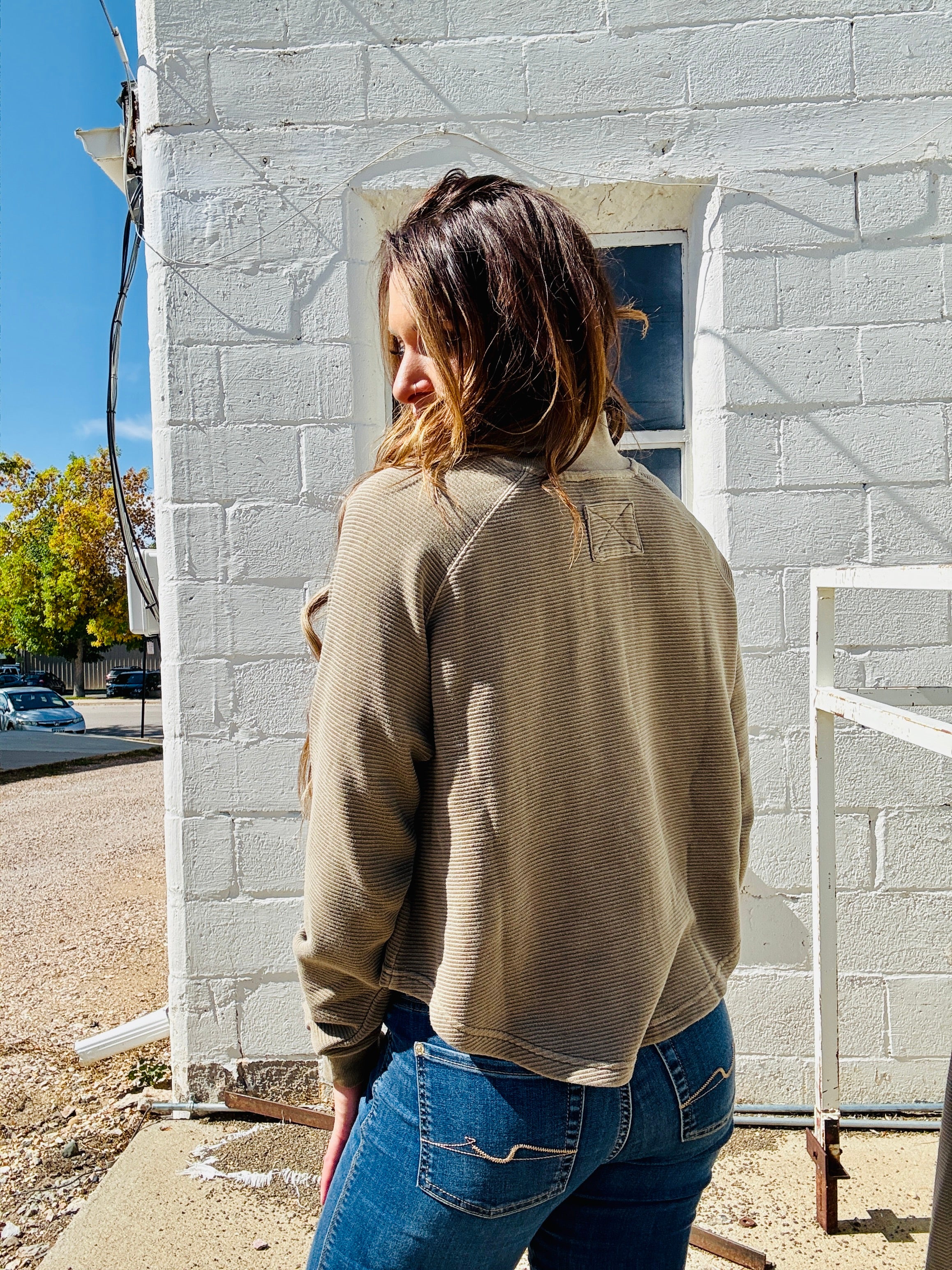 Half Snap Collared Pullover