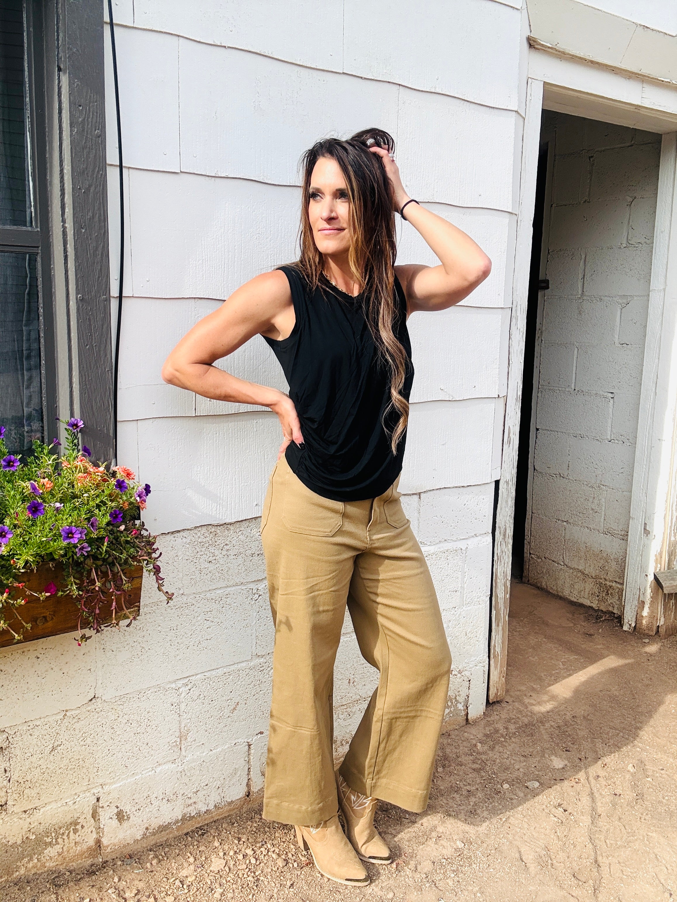 ELAN Drapey Tank Top