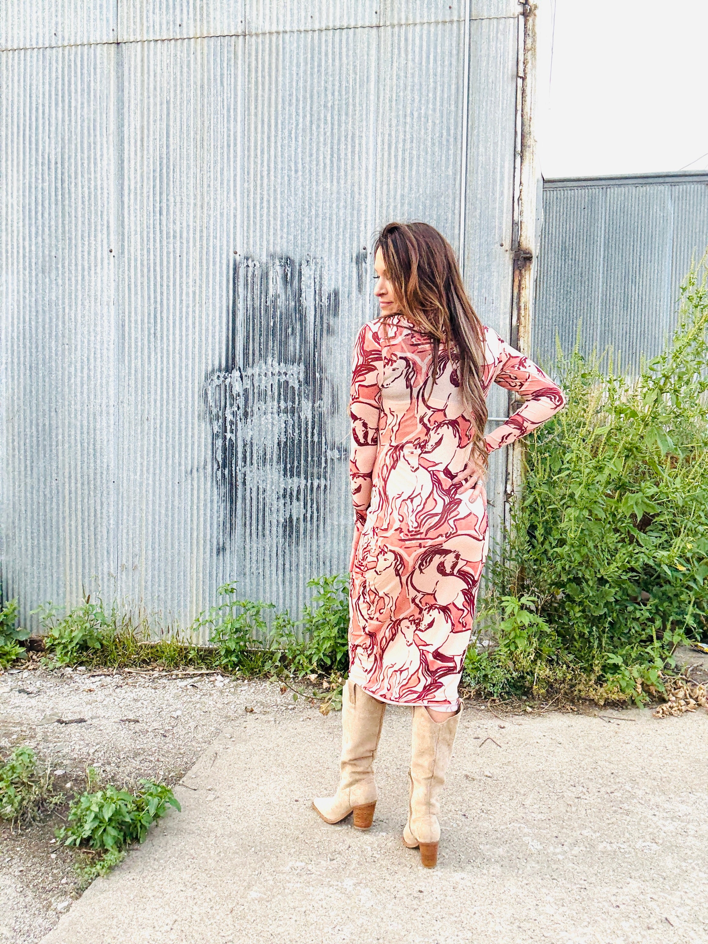 STEVE MADDEN Sorrel Horse Dress