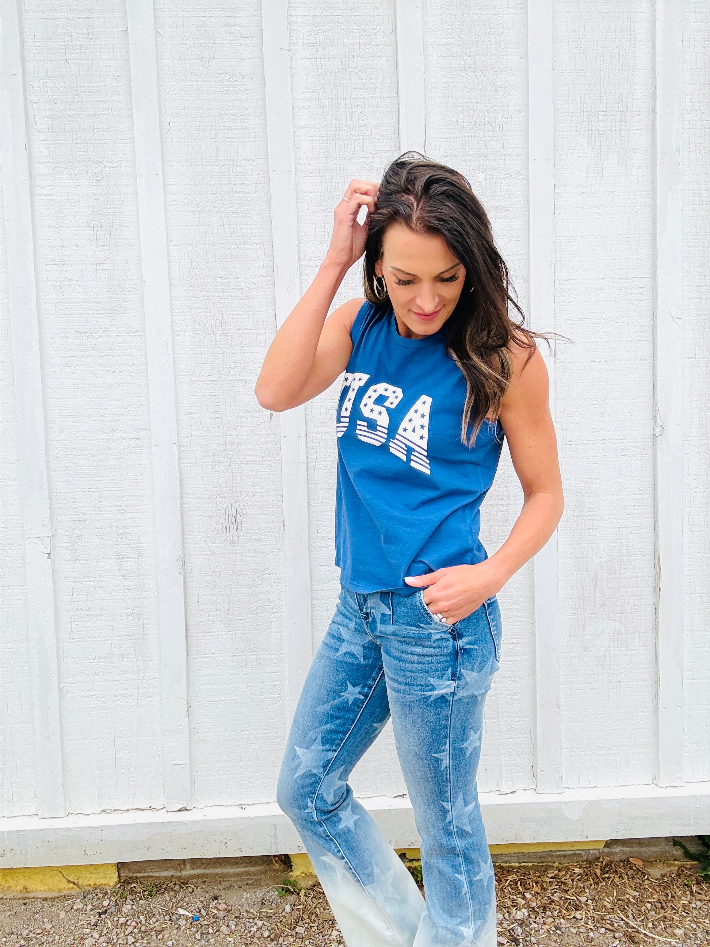 Z Supply Stars & Stripes Muscle Tank