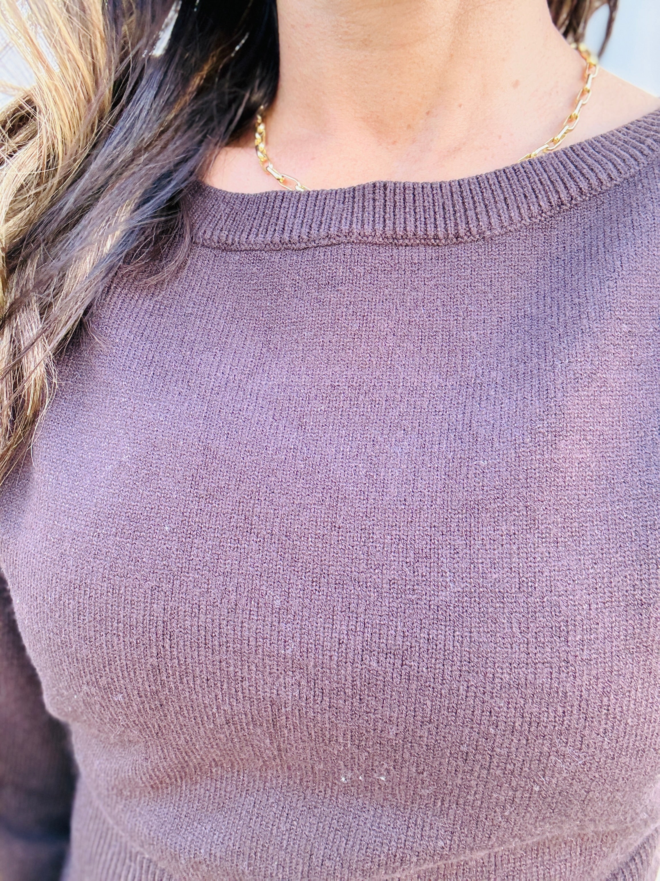 Classic Ribbed Knit Sweater