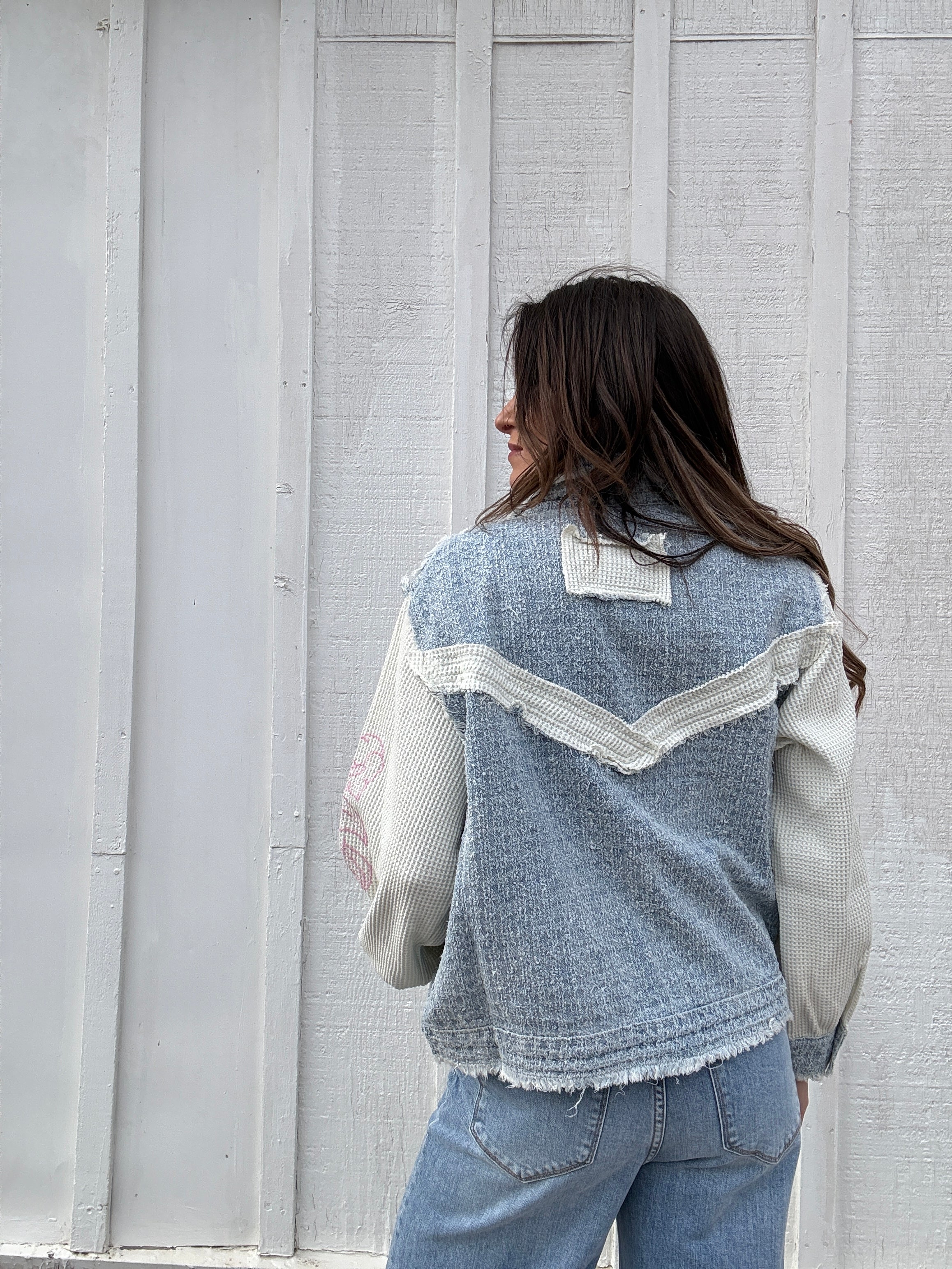 Denim & Floral Jacket