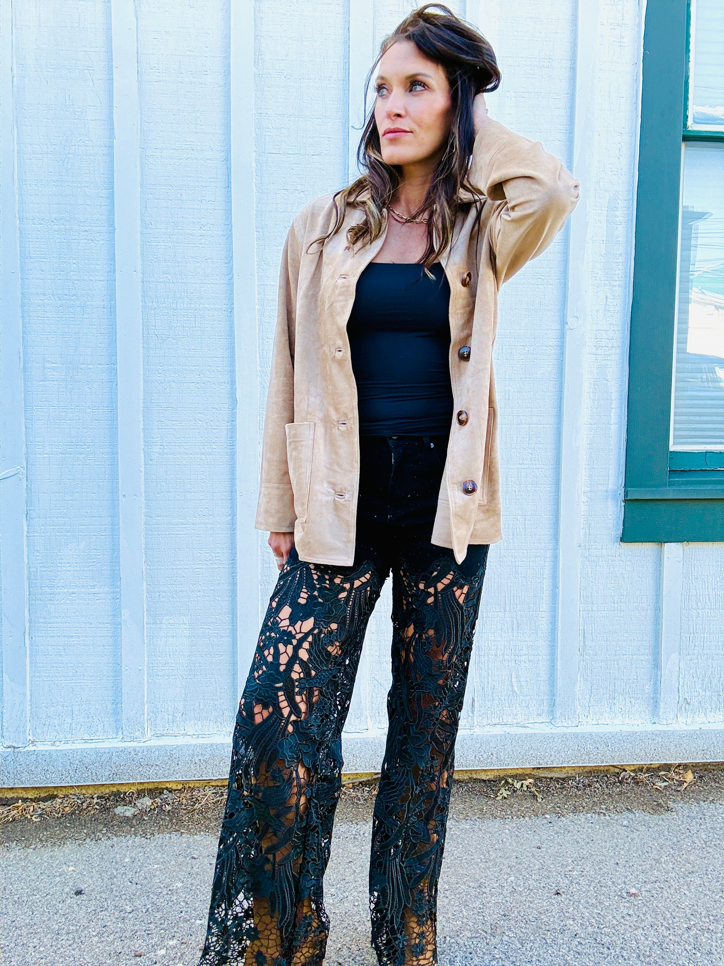 Cutout HR WL Fav Black Jeans