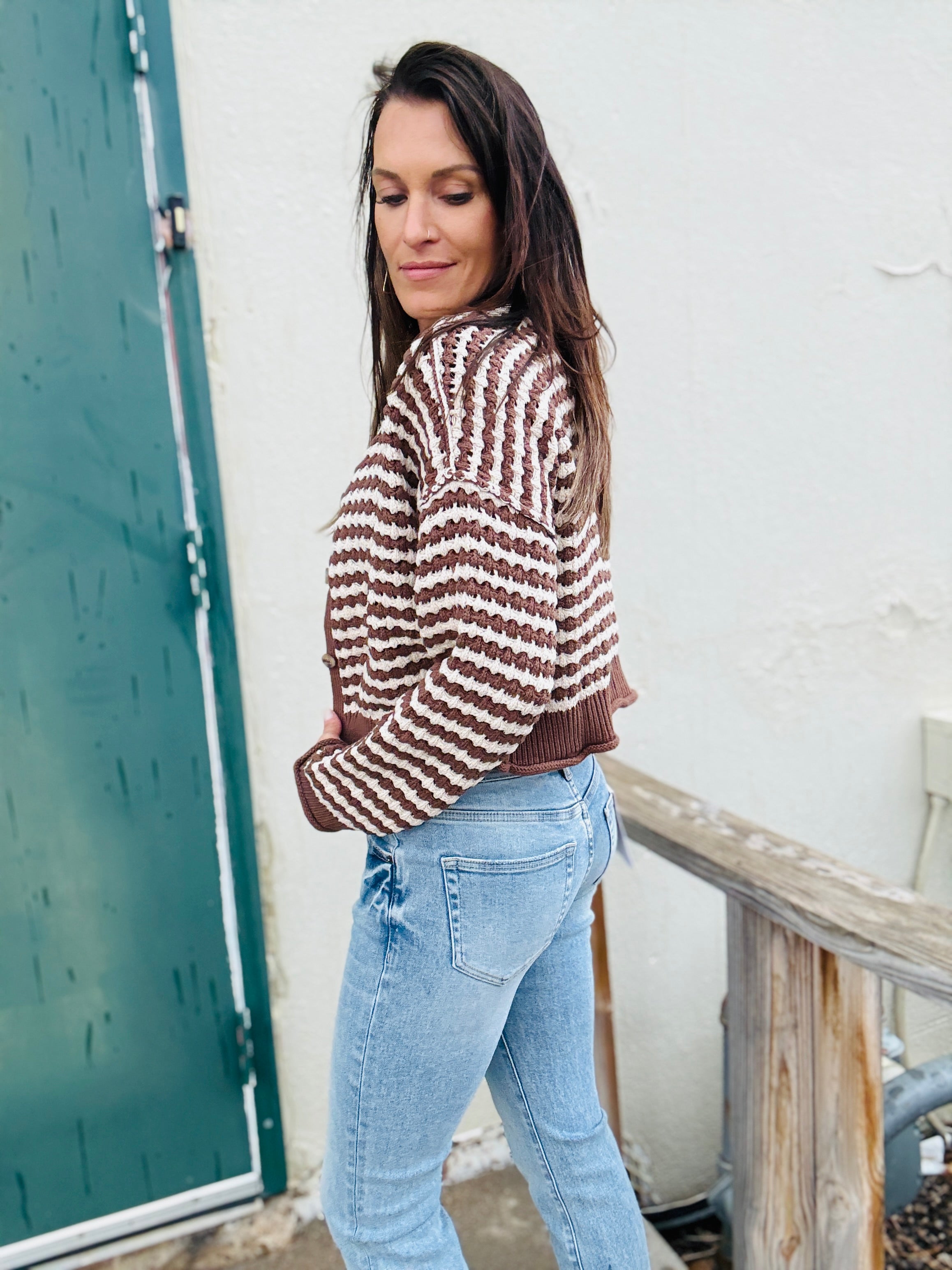 Autumn Striped Cardigan