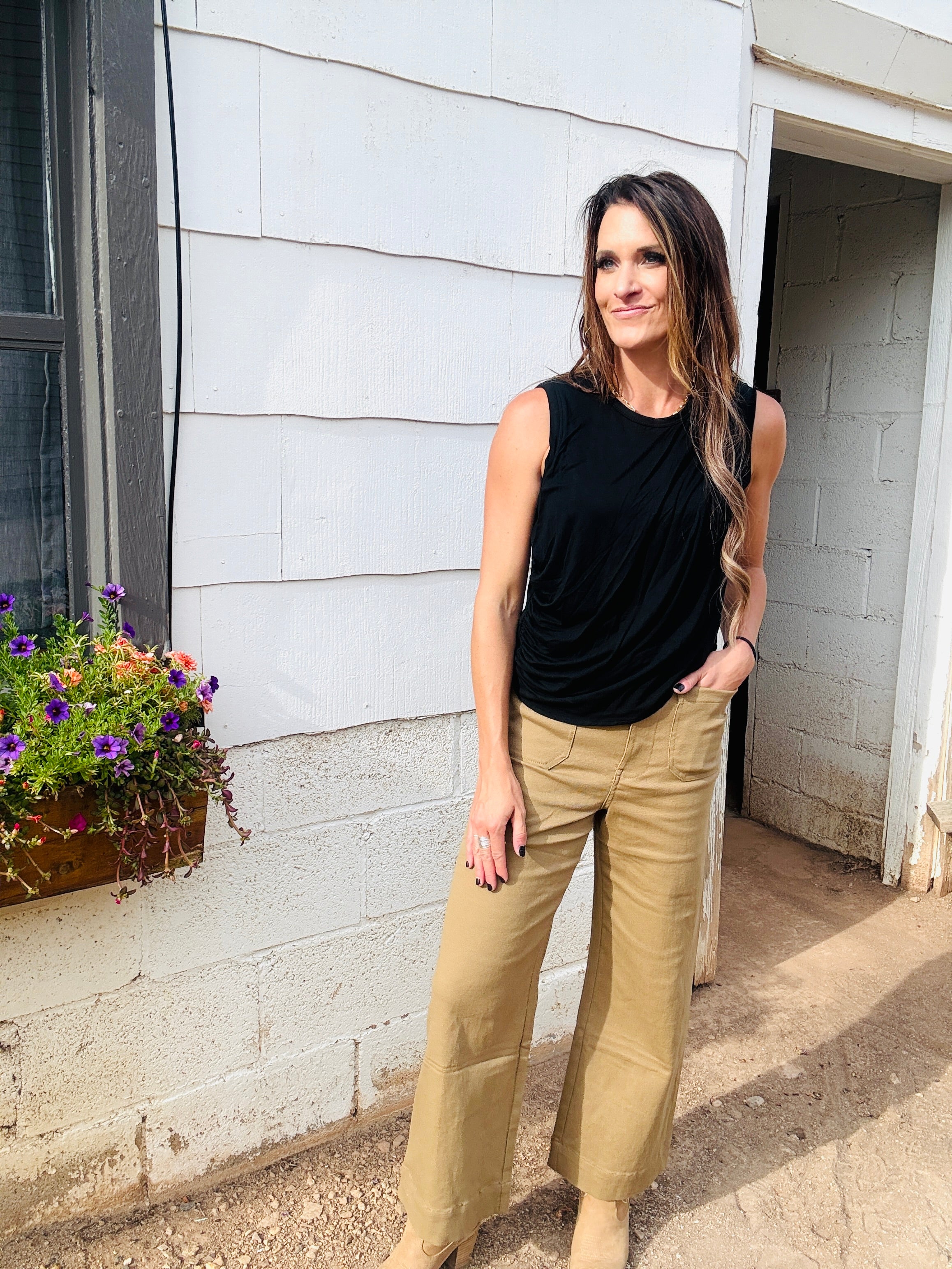 ELAN Drapey Tank Top