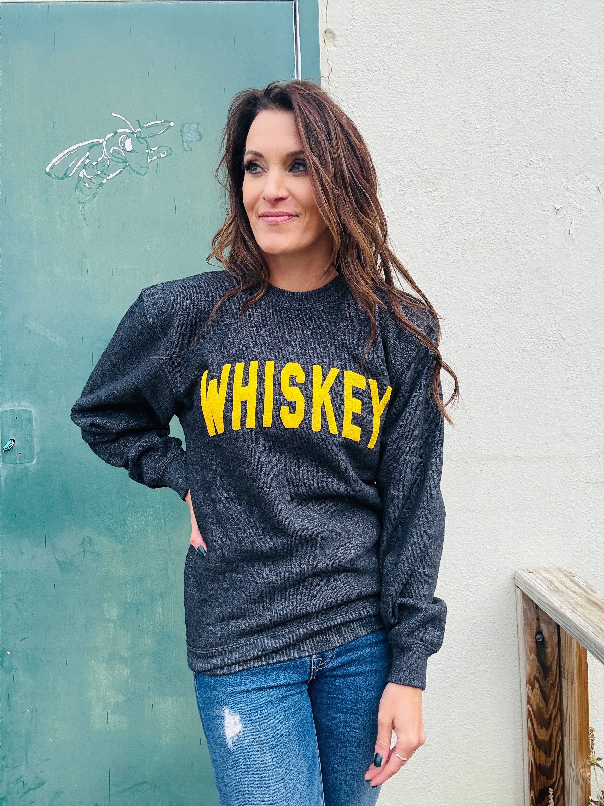 Whiskey Knit Sweatshirt