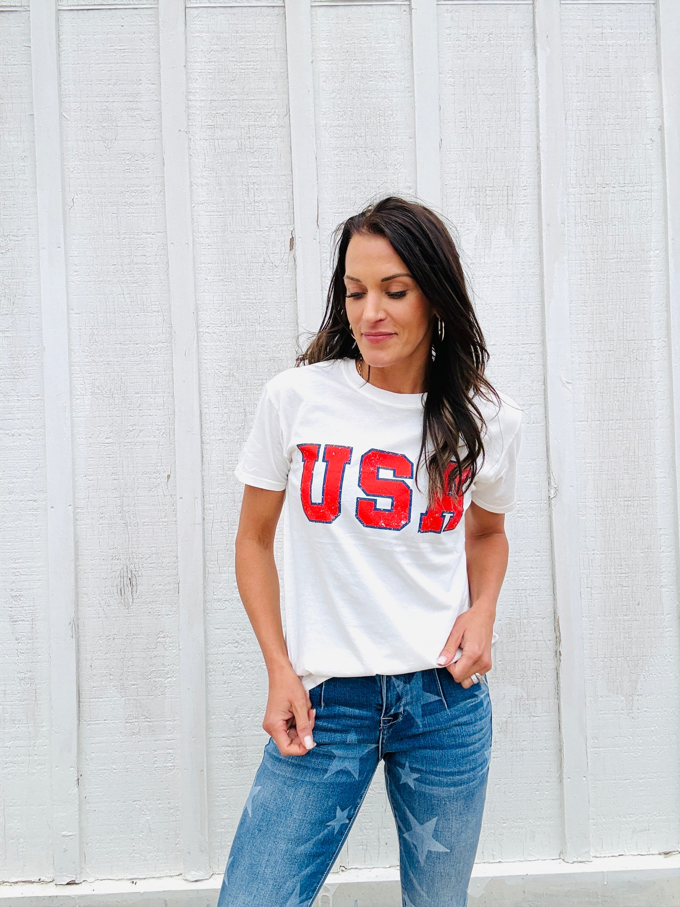Z Supply USA Boyfriend Tee