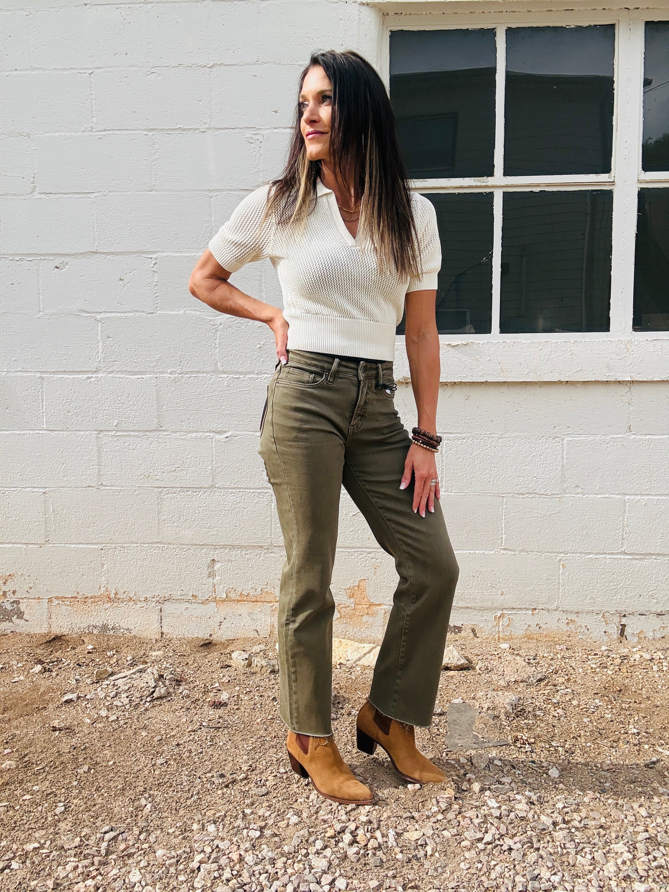 MICA HR Ankle Straight In Olive