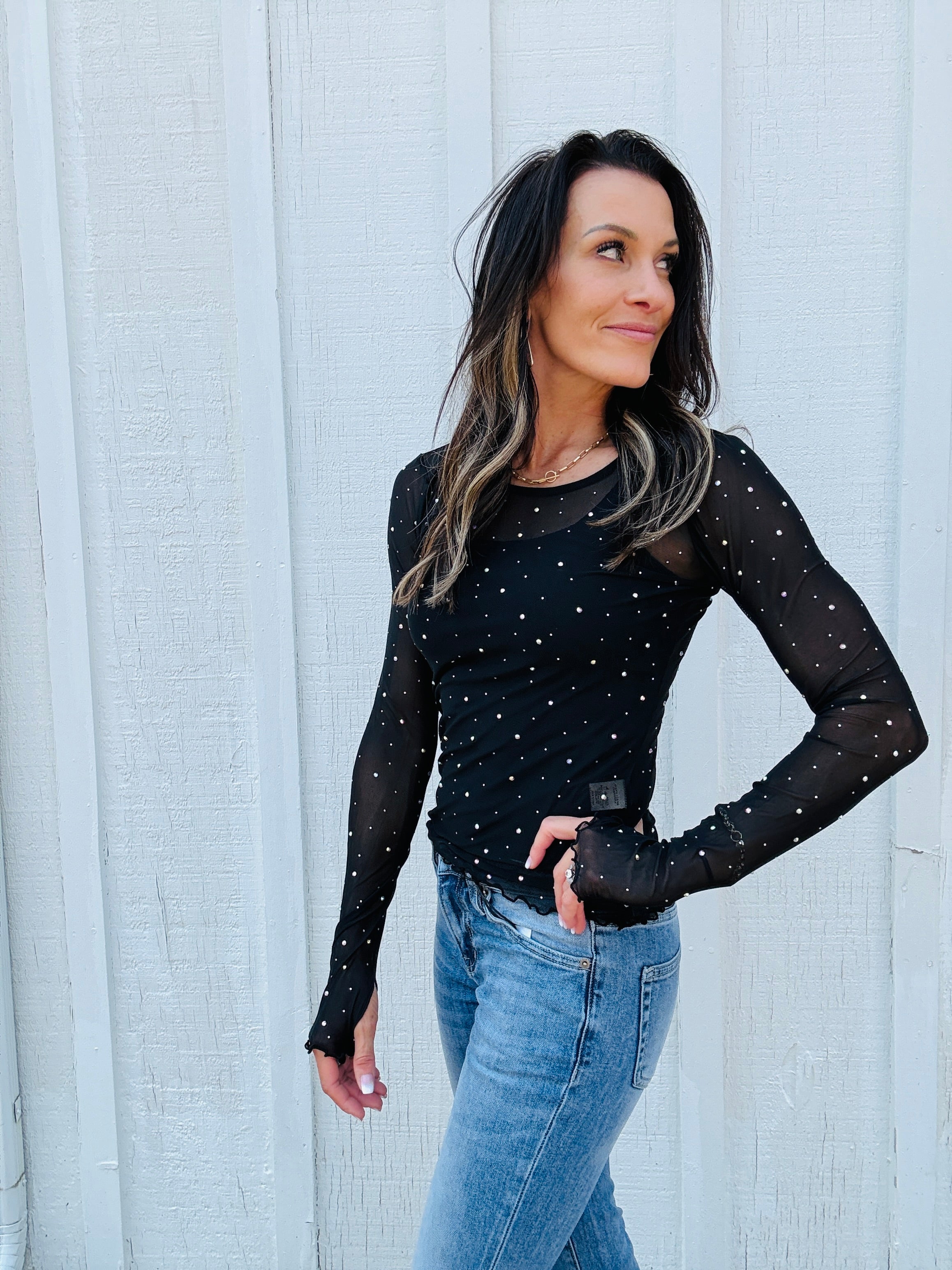 After Hours Sheer Long Sleeve