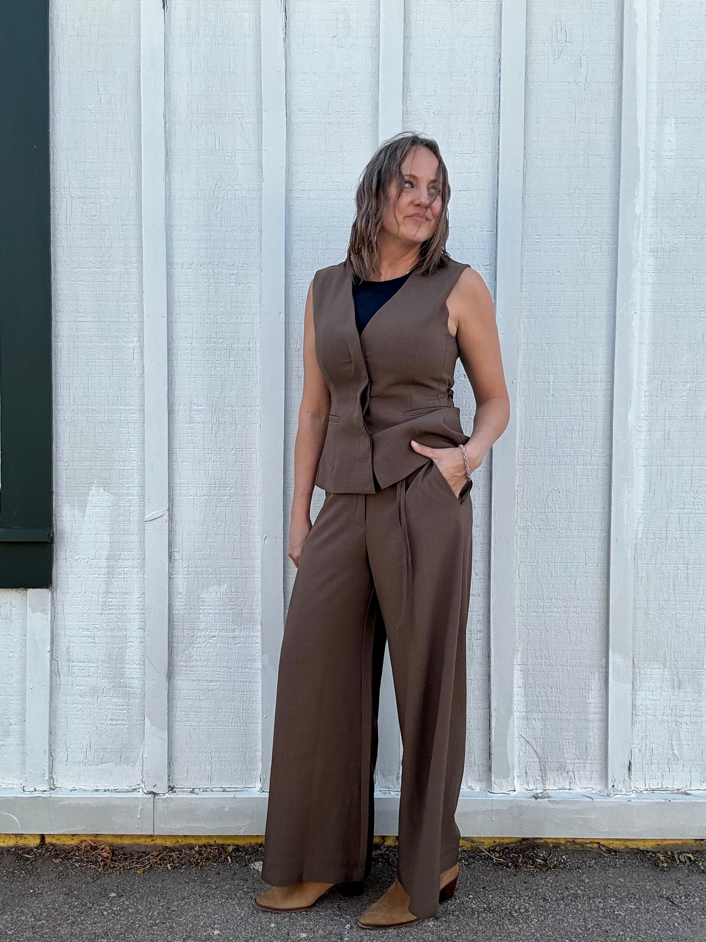 Princess Peplum Tie Vest