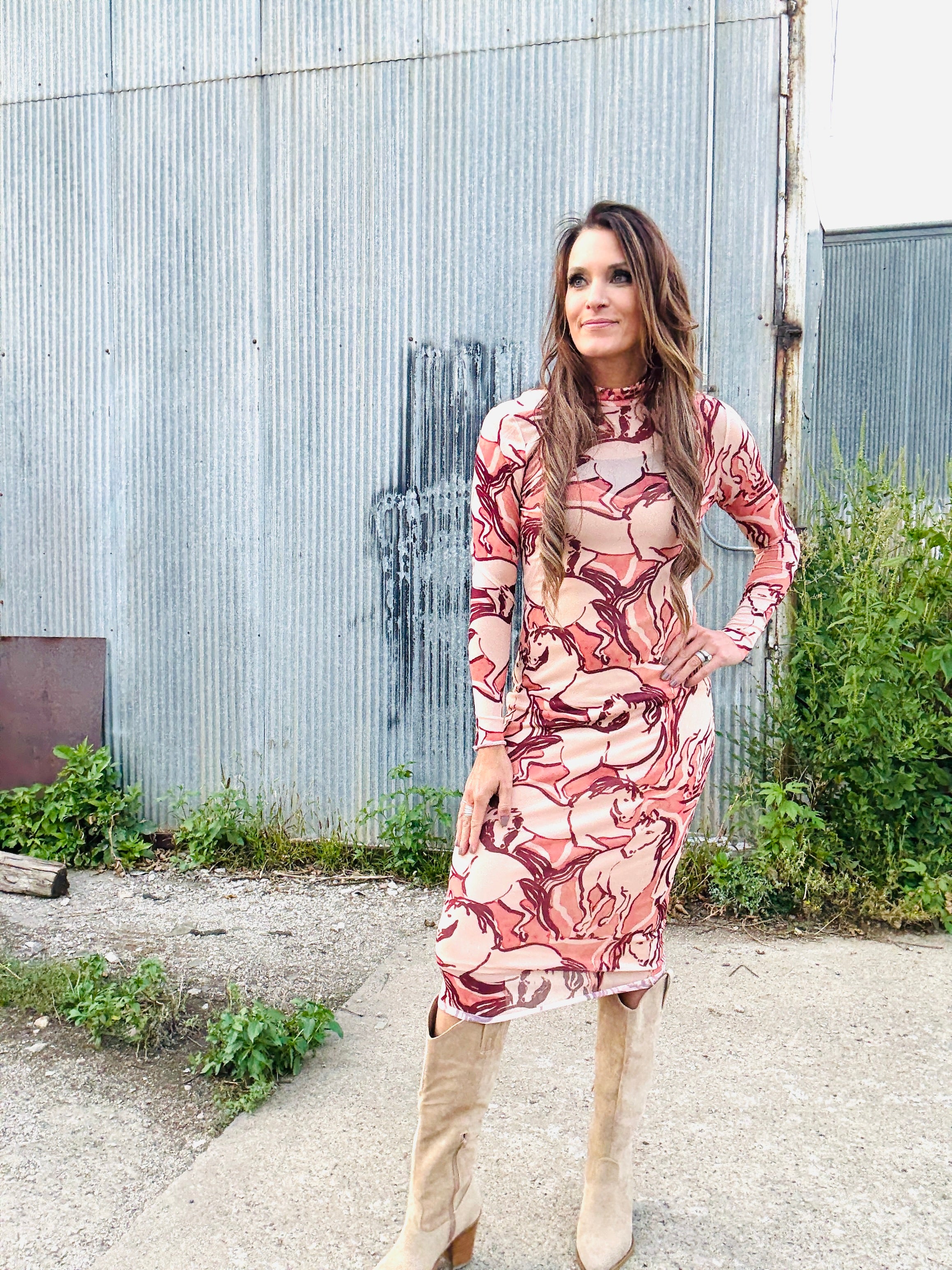 STEVE MADDEN Sorrel Horse Dress