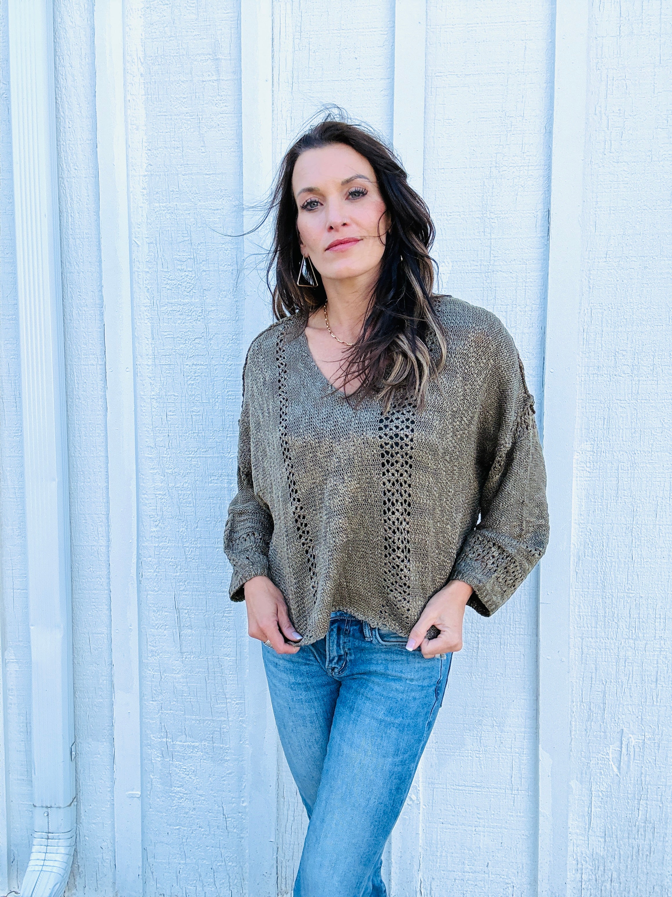 V Neck Summer Sweater