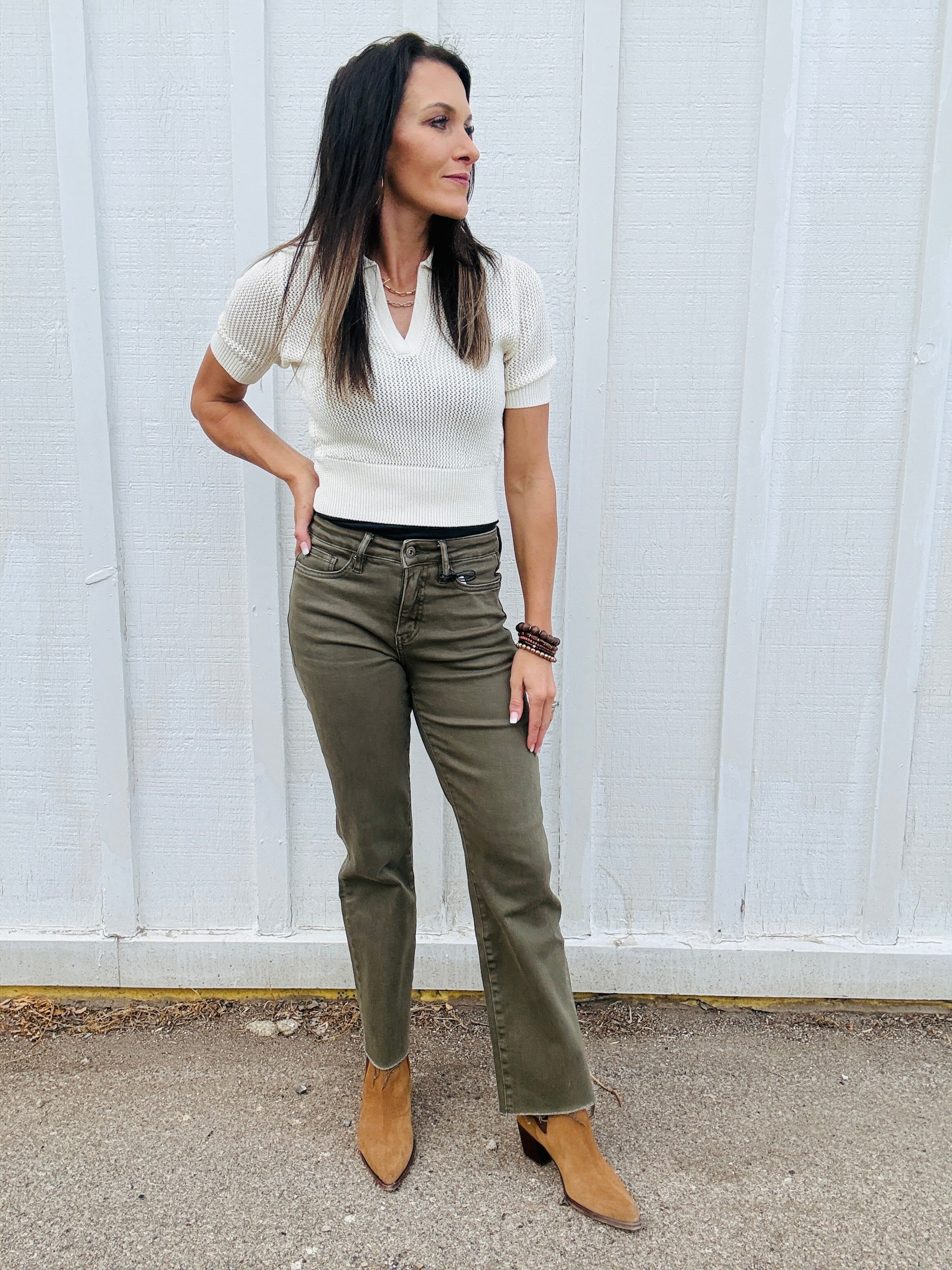 MICA HR Ankle Straight In Olive