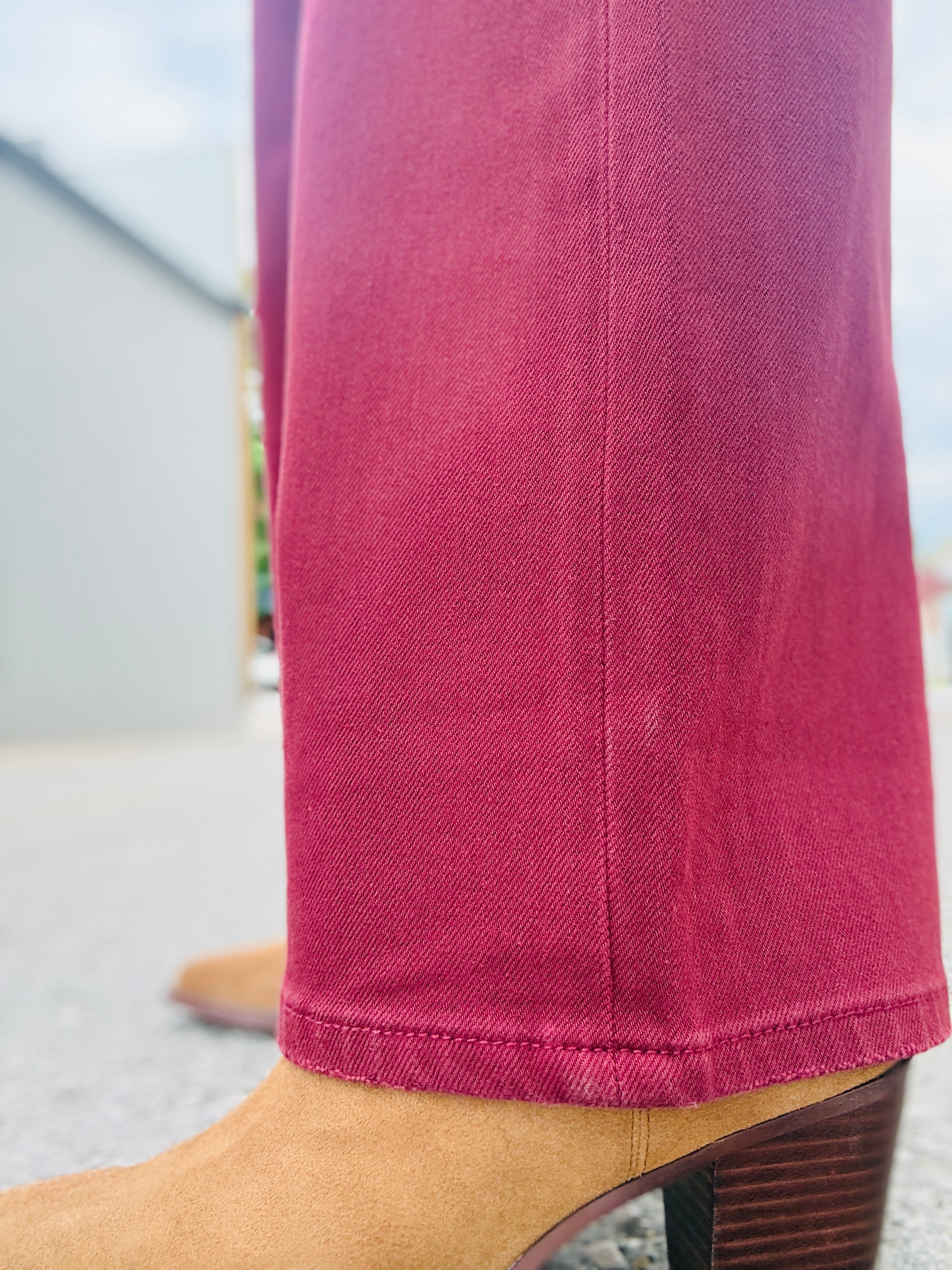 MICA HR Burgundy Wide Leg