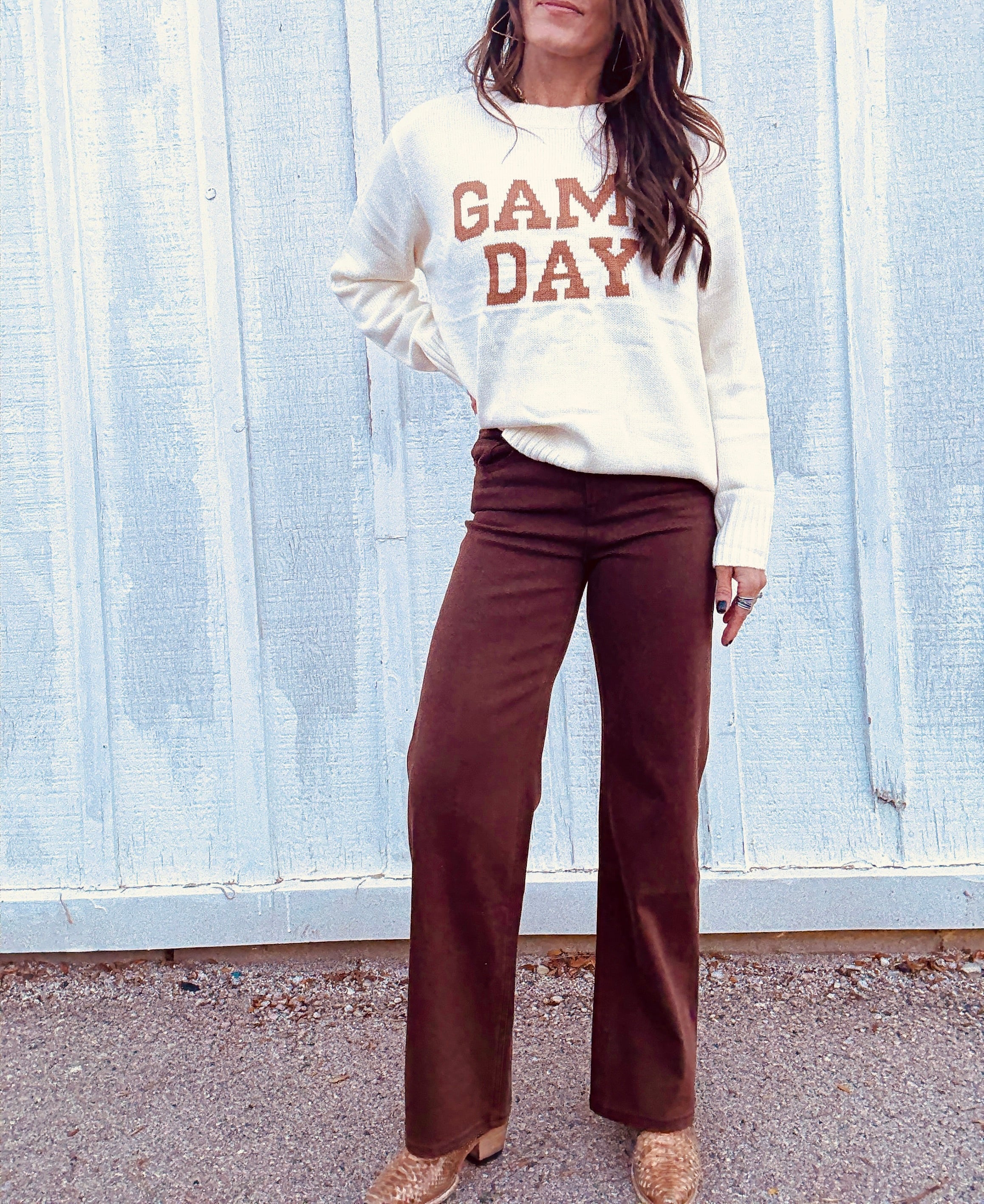 MICA HR Vintage Brown Wide Leg