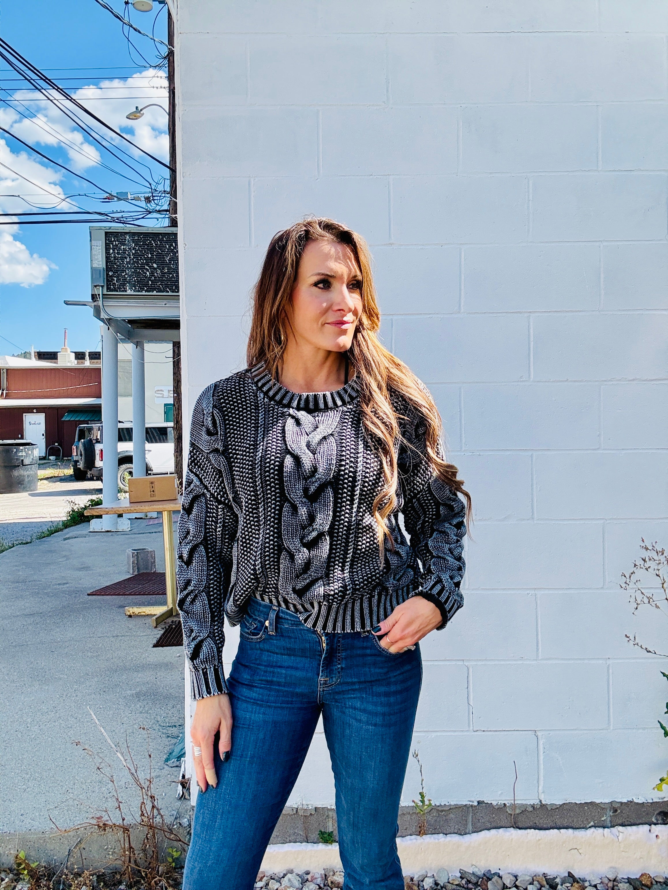 Chunky Cable Knit Sweater