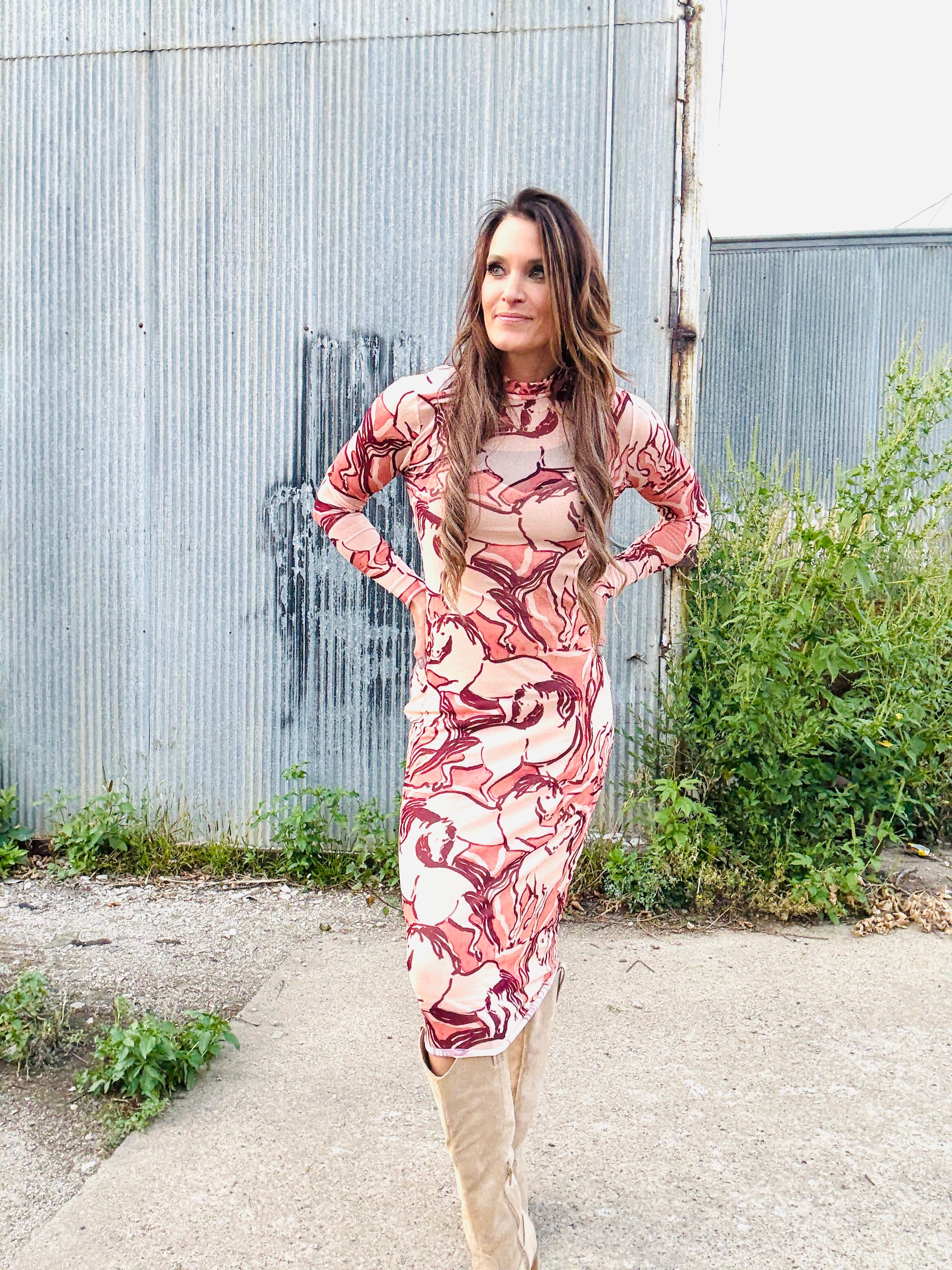 STEVE MADDEN Sorrel Horse Dress