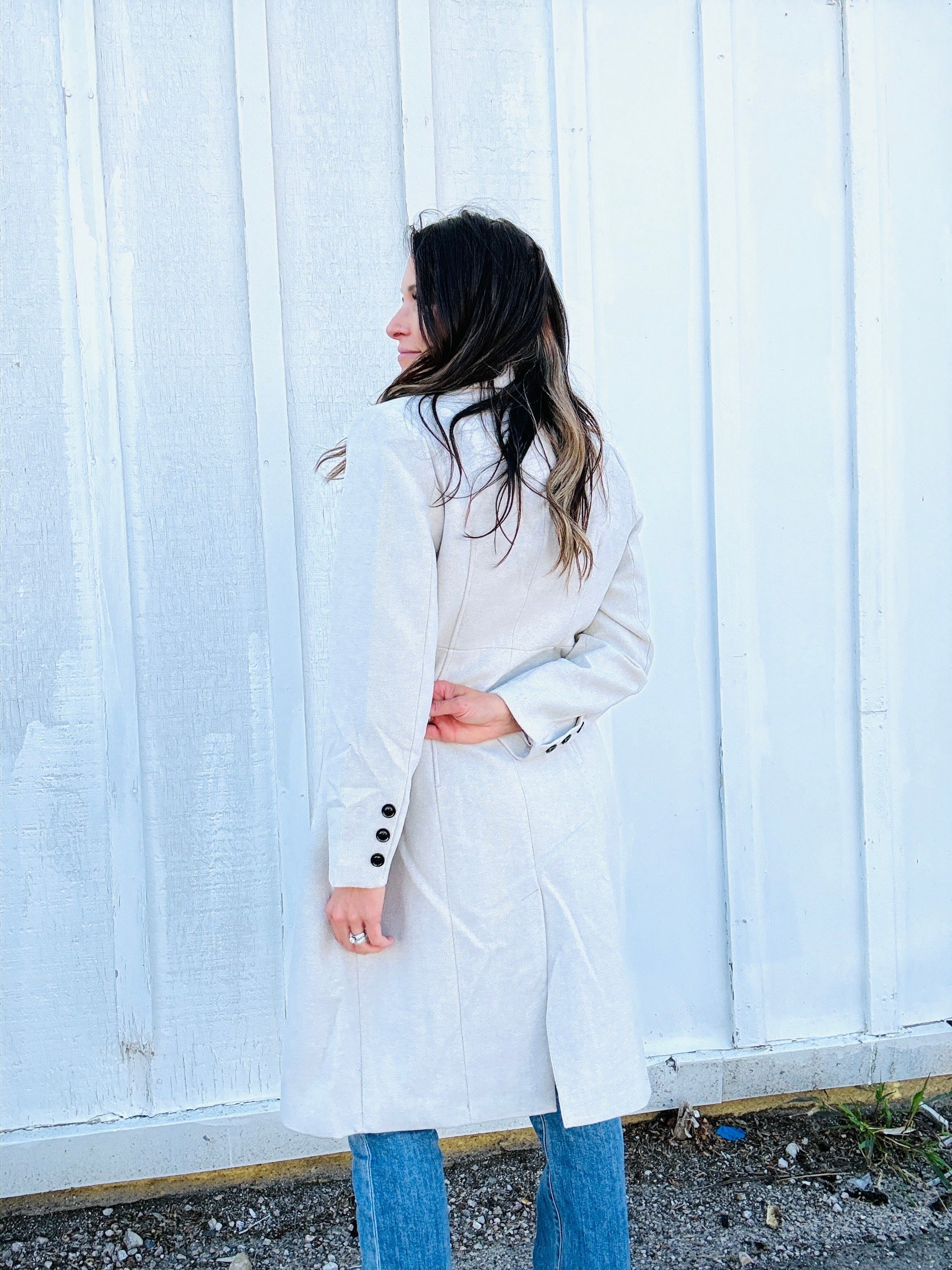 Brooklyn Oversized Twill Coat