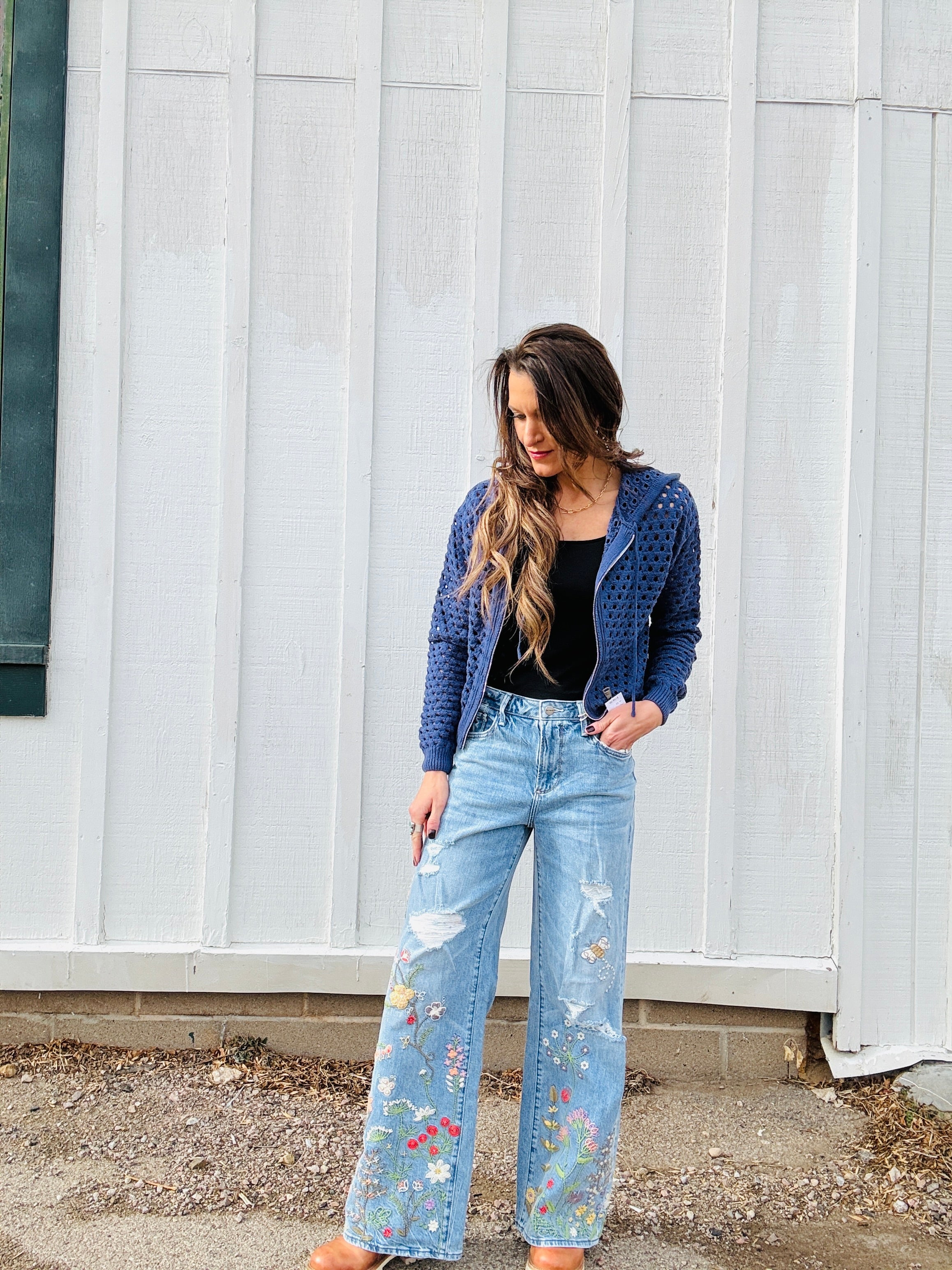 Elan Ava Hoodie Cardigan