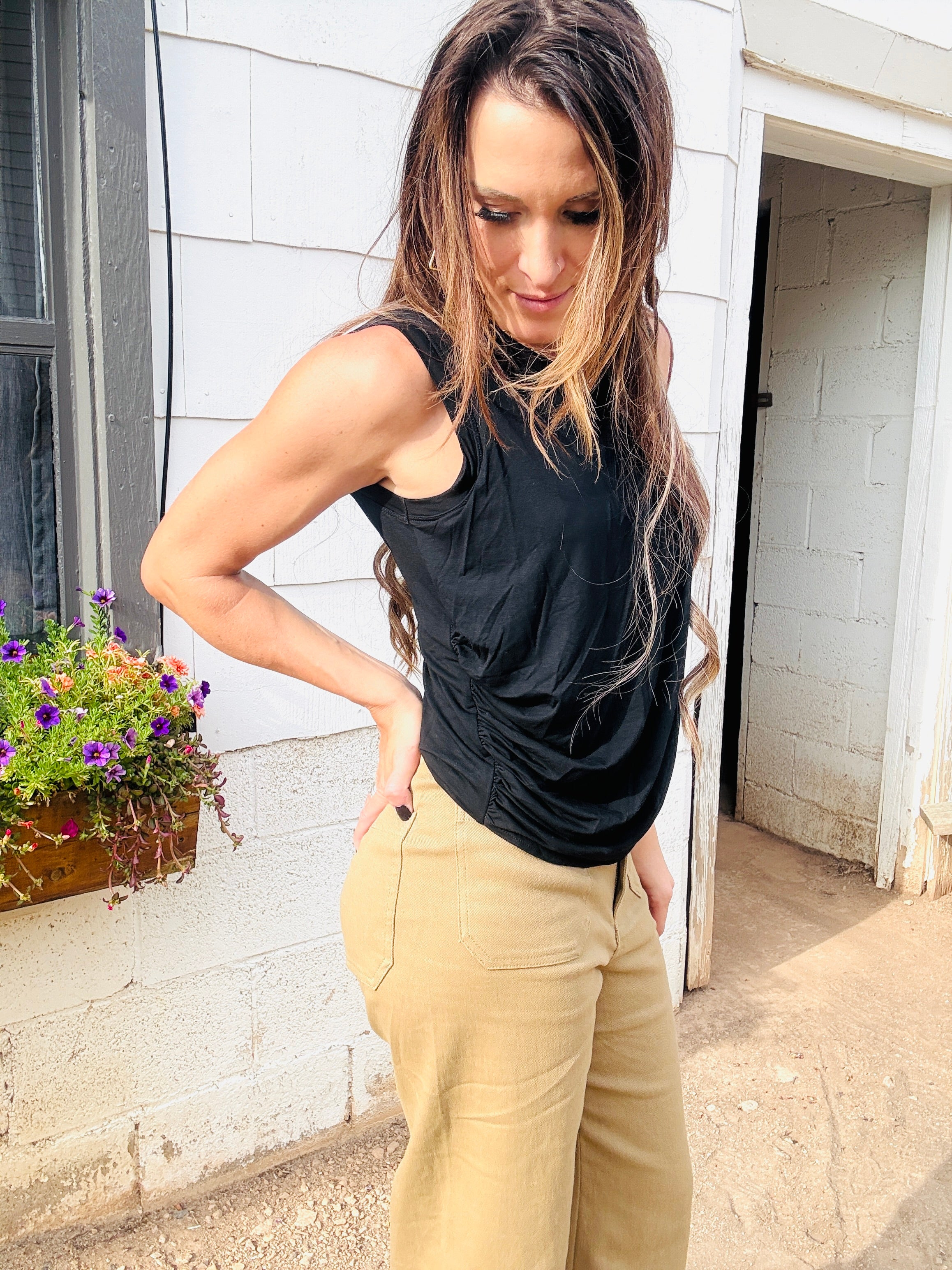 ELAN Drapey Tank Top