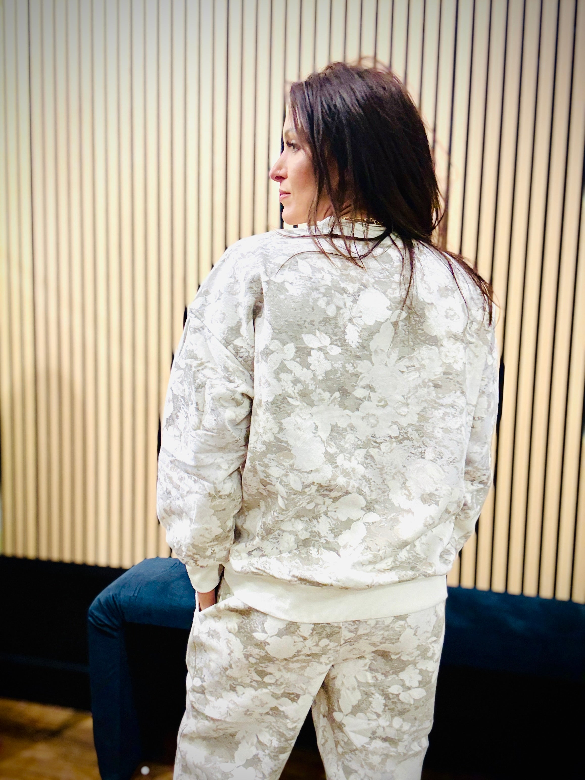 Vintage Floral Wash Boxy Crew Neck Top